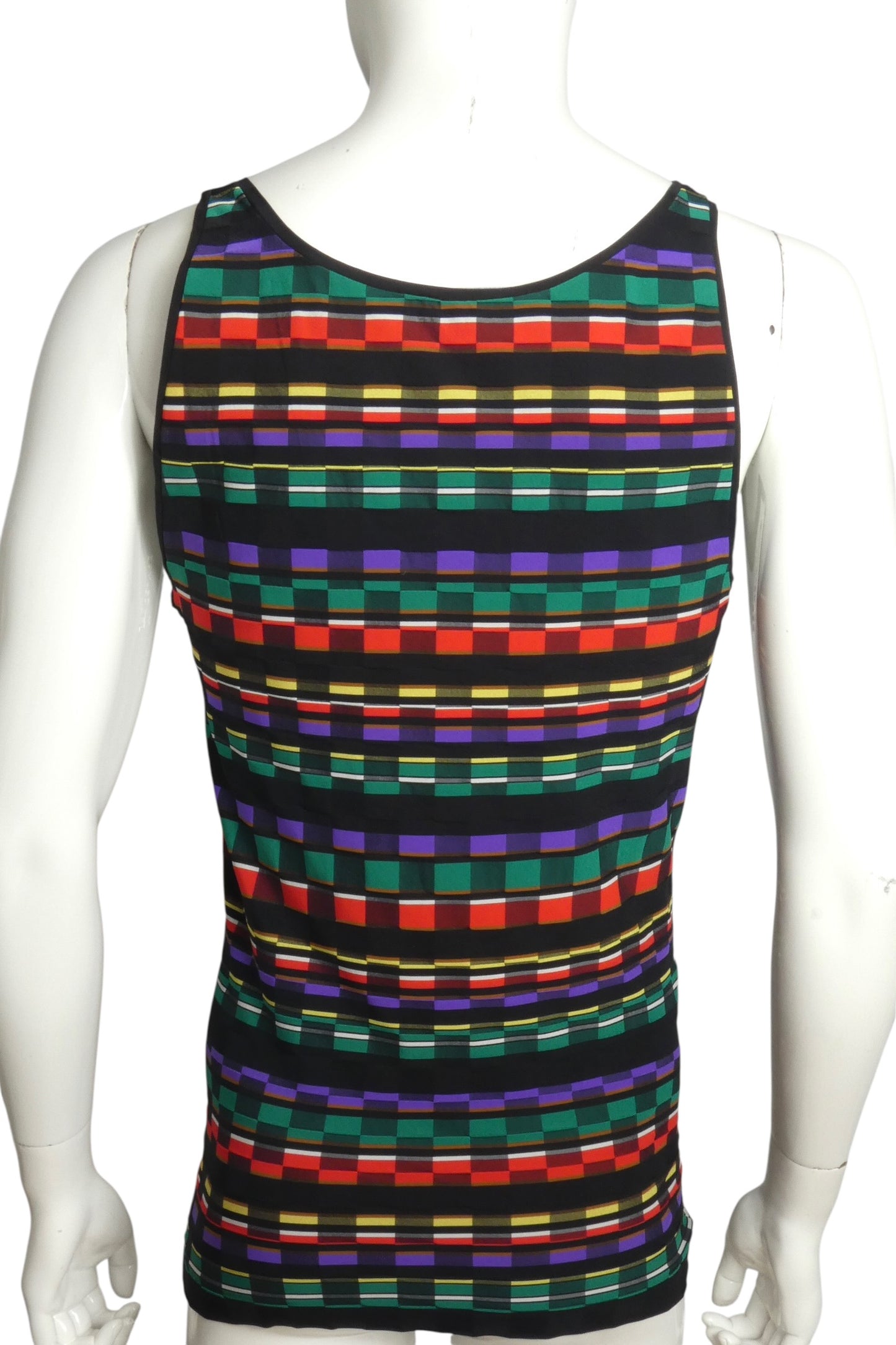 2007 Cotton Stripe Knit Tank, Size Medium