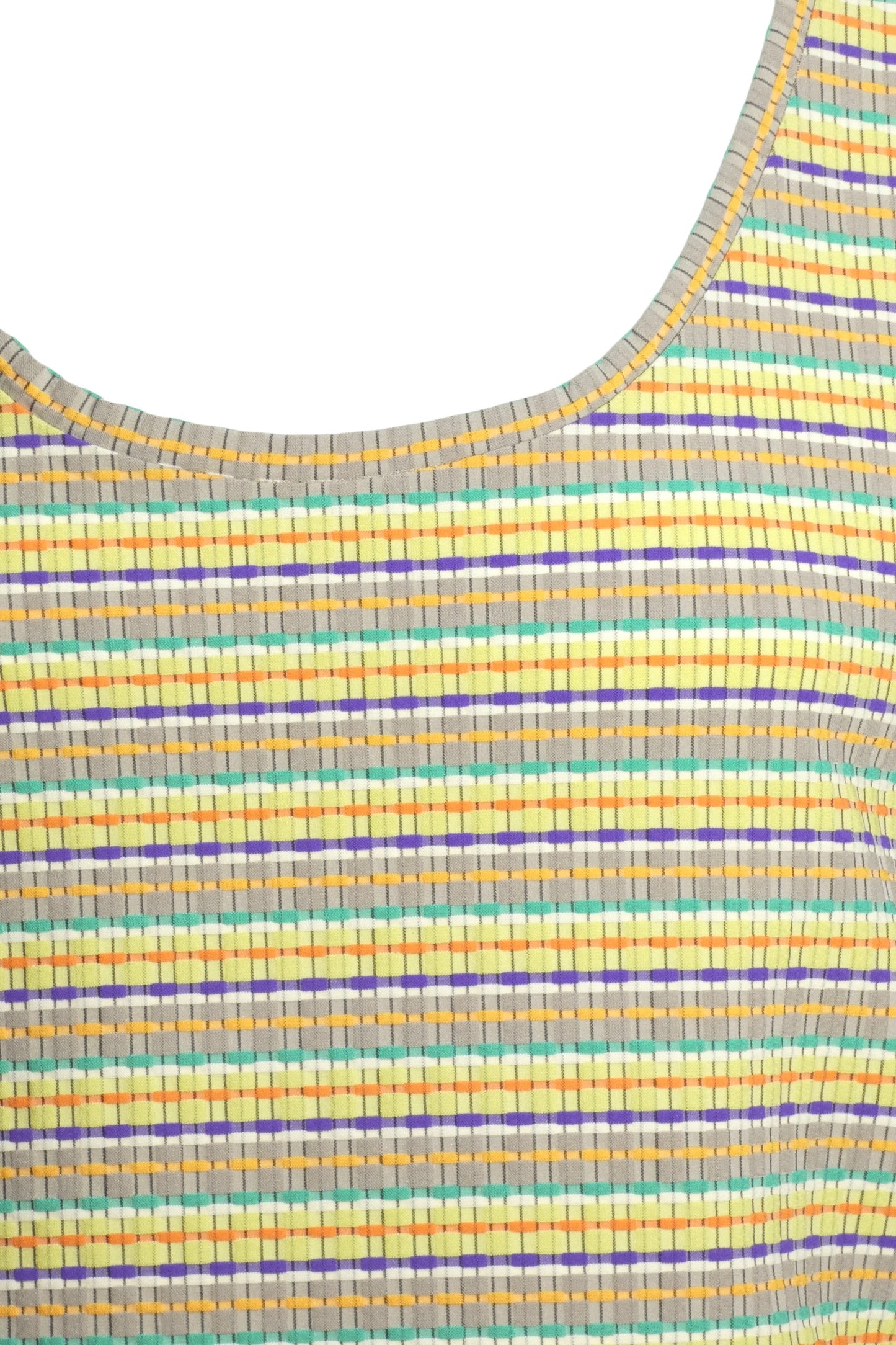 2007 Cotton Stripe Knit Tank, Size Medium