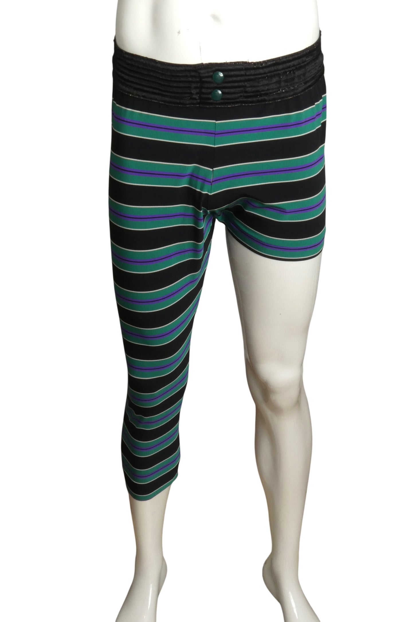 1991 Stripe Knit Lycra Pants, Waist-32
