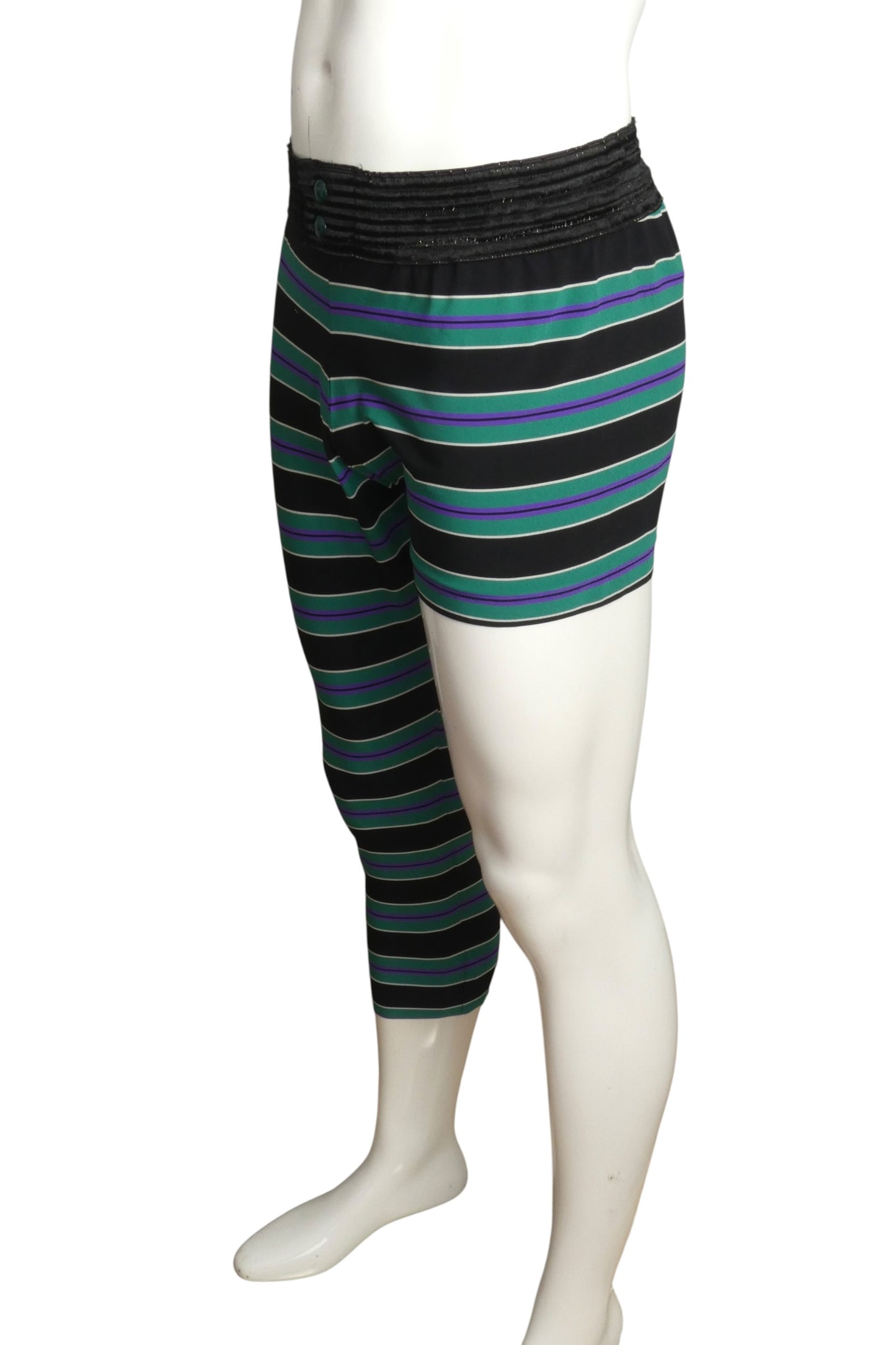 1991 Stripe Knit Lycra Pants, Waist-32