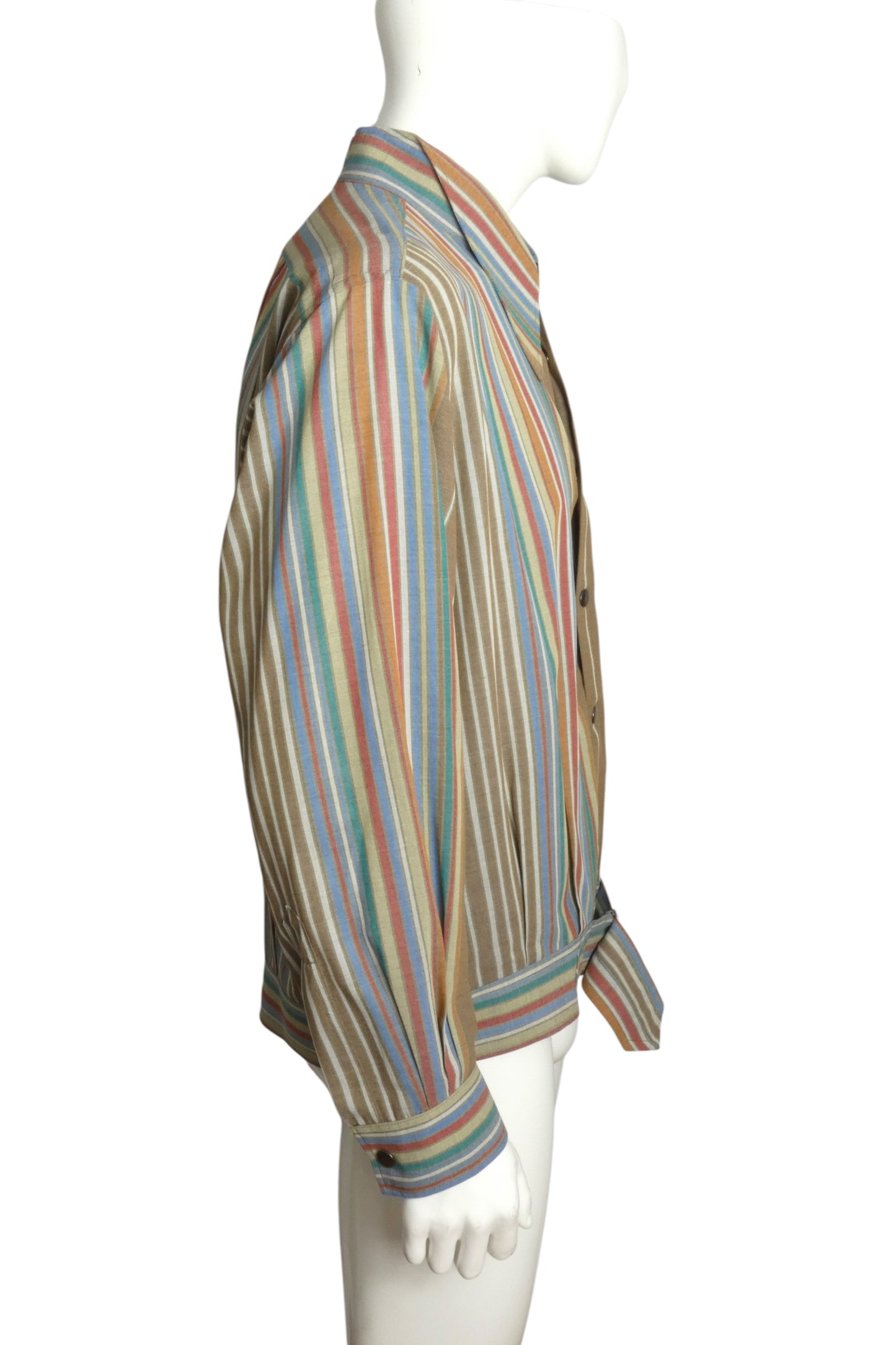 1981 Cotton Stripe Jacket, Size Large