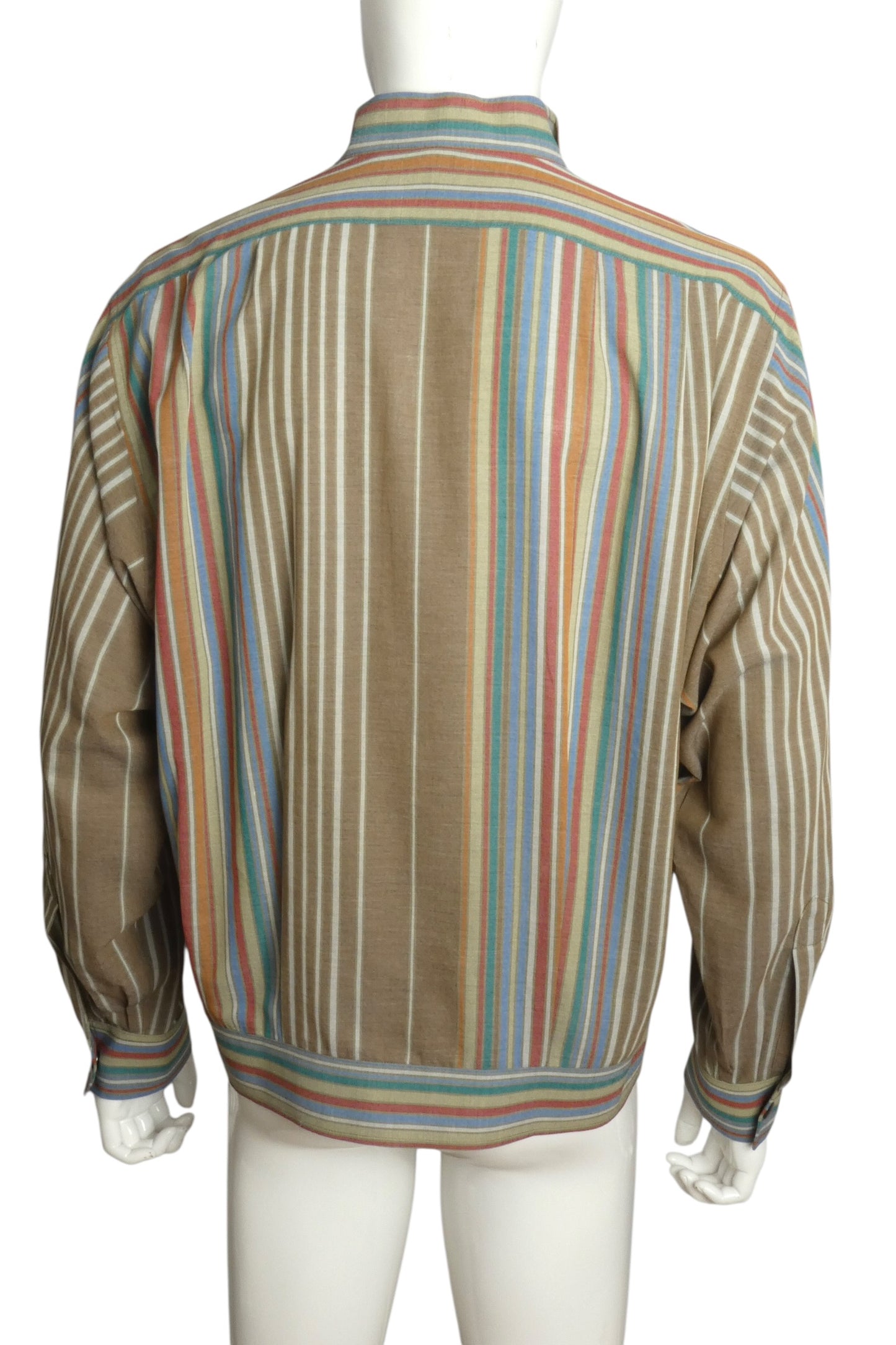 1981 Cotton Stripe Jacket, Size Large