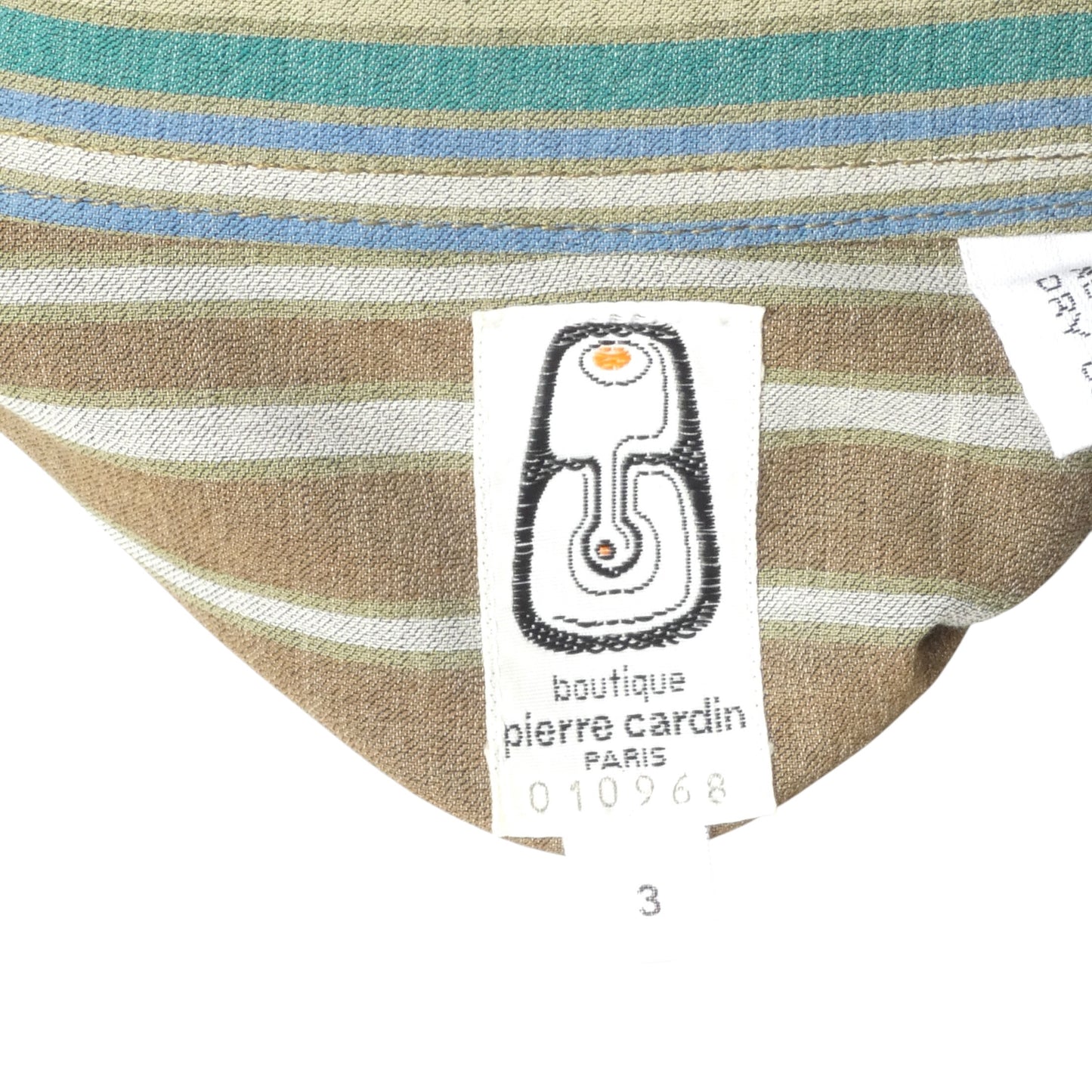 1981 Cotton Stripe Jacket, Size Large