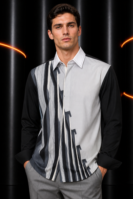 1997 Cotton Print Shirt, Size-Medium
