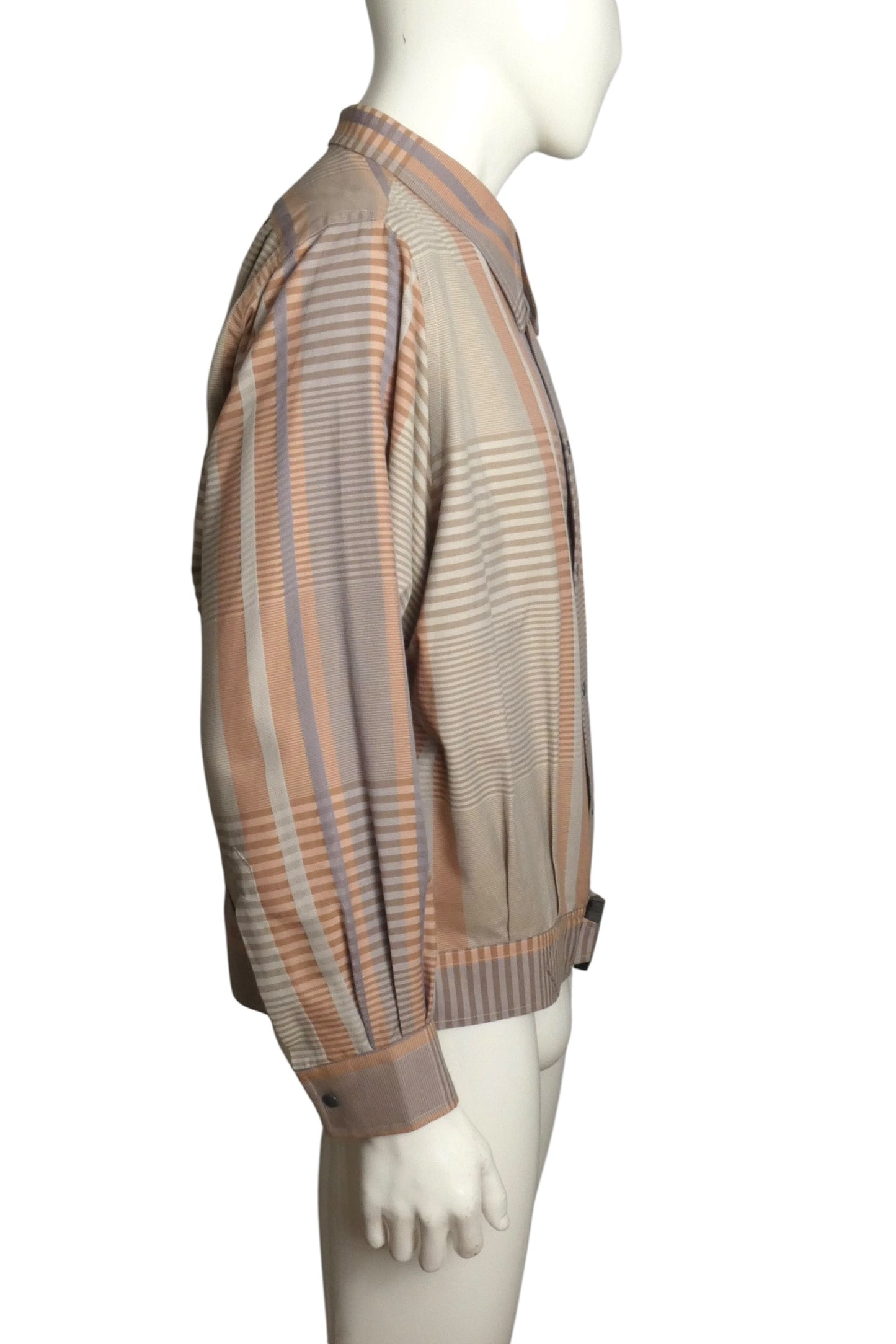 1980s Cotton Stripe Jacket, Size Large