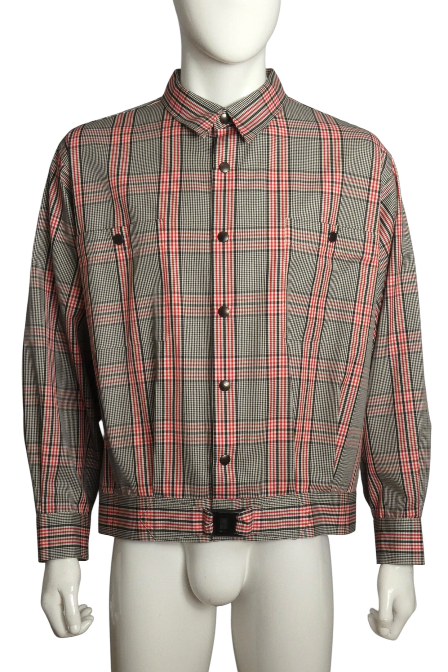 1980s Plaid Cotton Jacket, Size XL