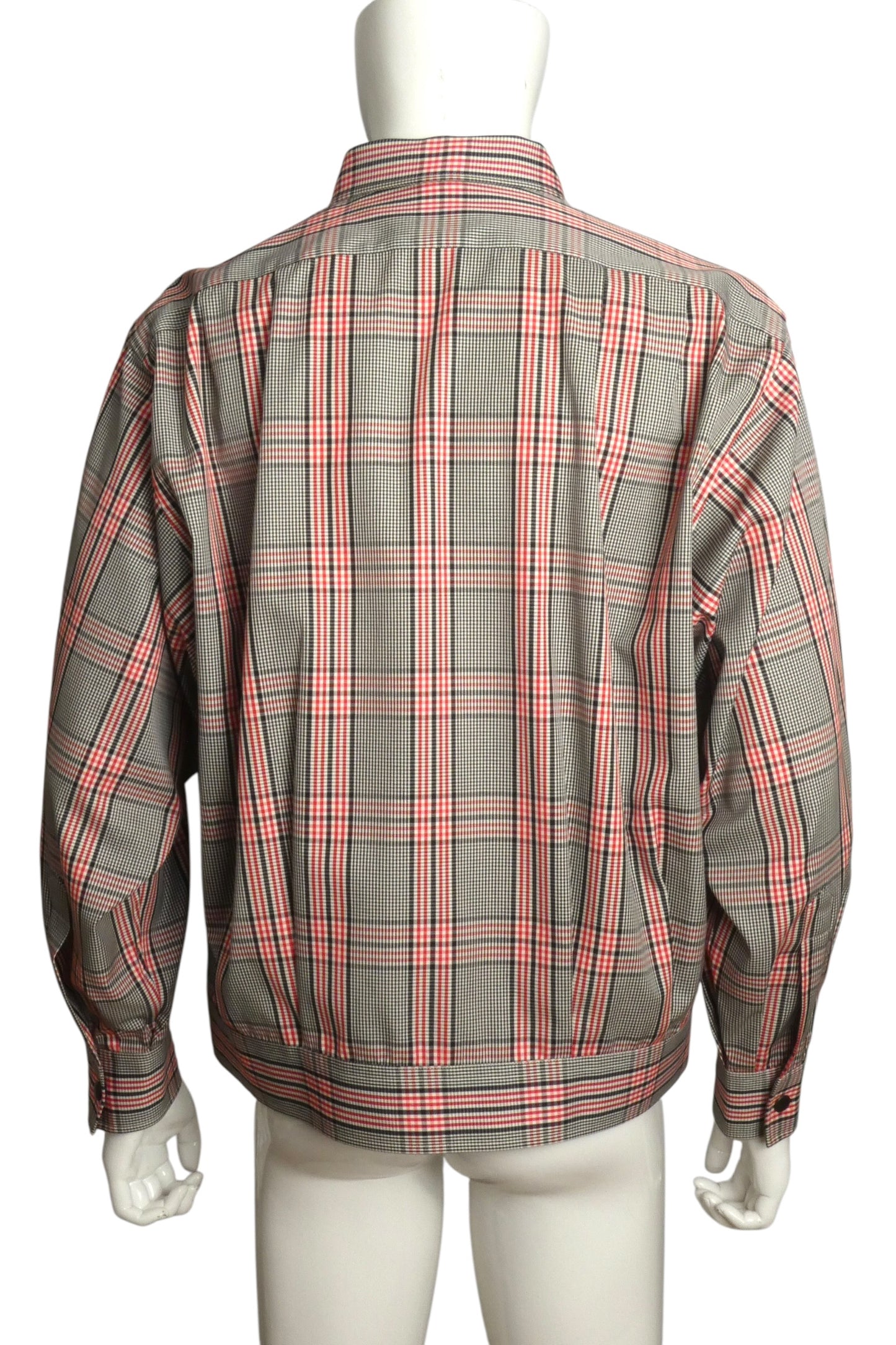 1980s Plaid Cotton Jacket, Size XL