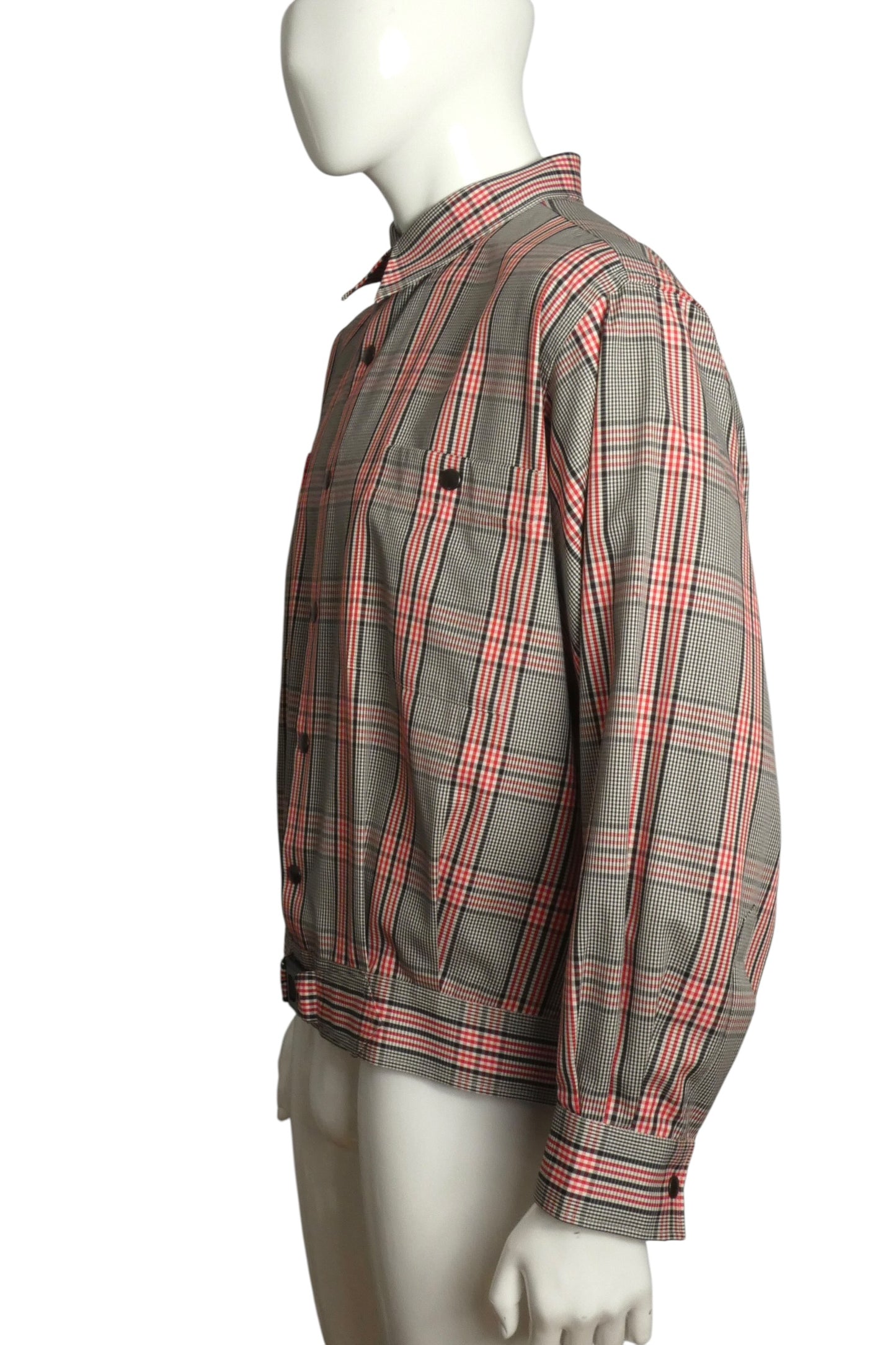 1980s Plaid Cotton Jacket, Size XL