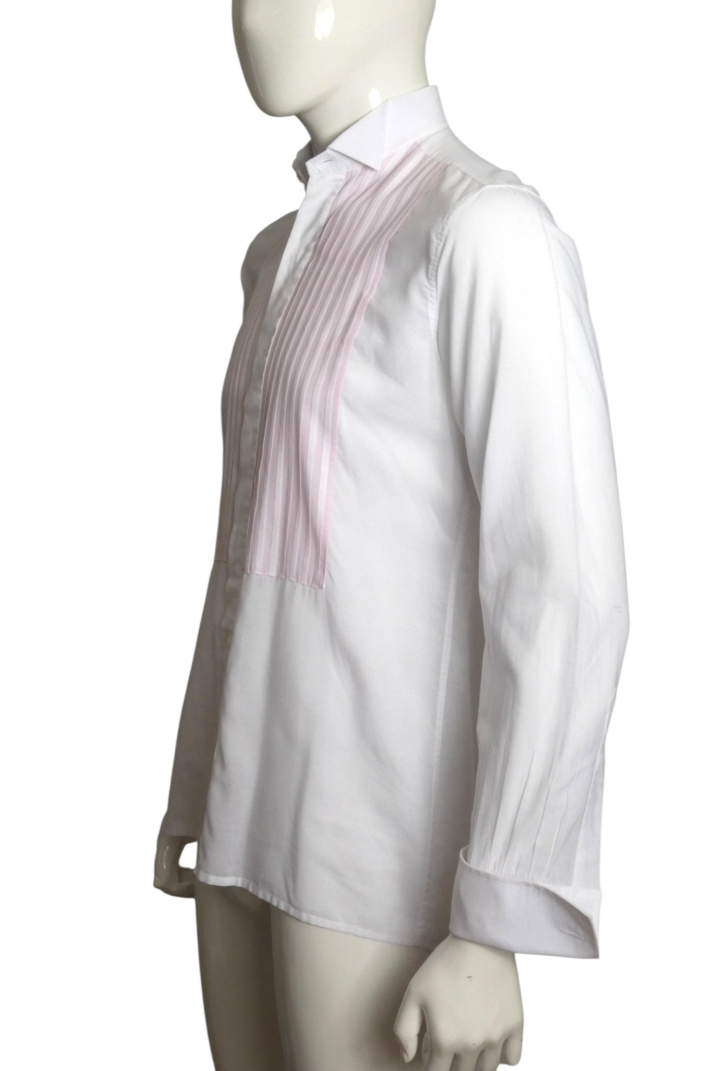 1980s Cotton Tuxedo Shirt, Size-Medium