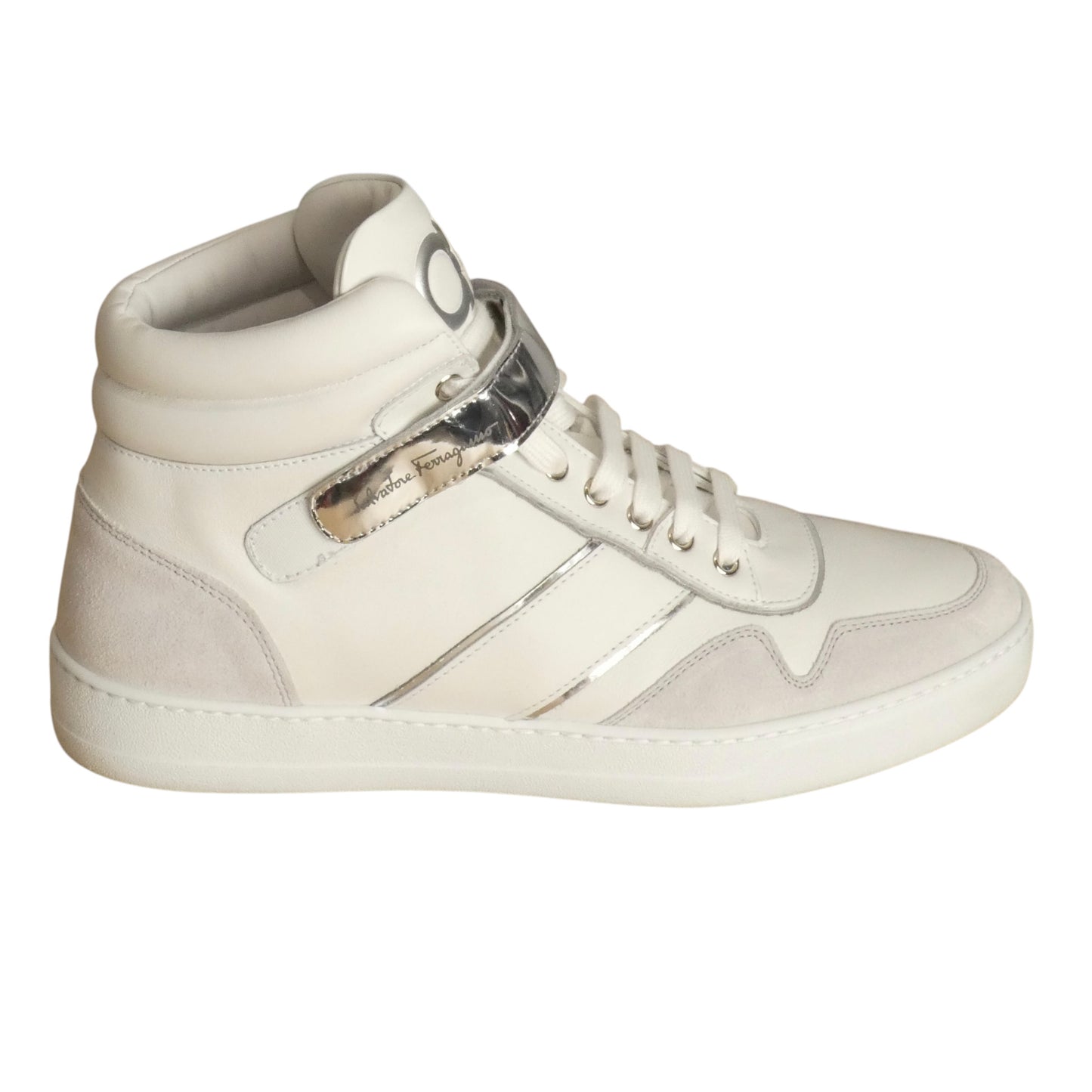 NOE Leather Hi Top Sneakers, Size US 10.5