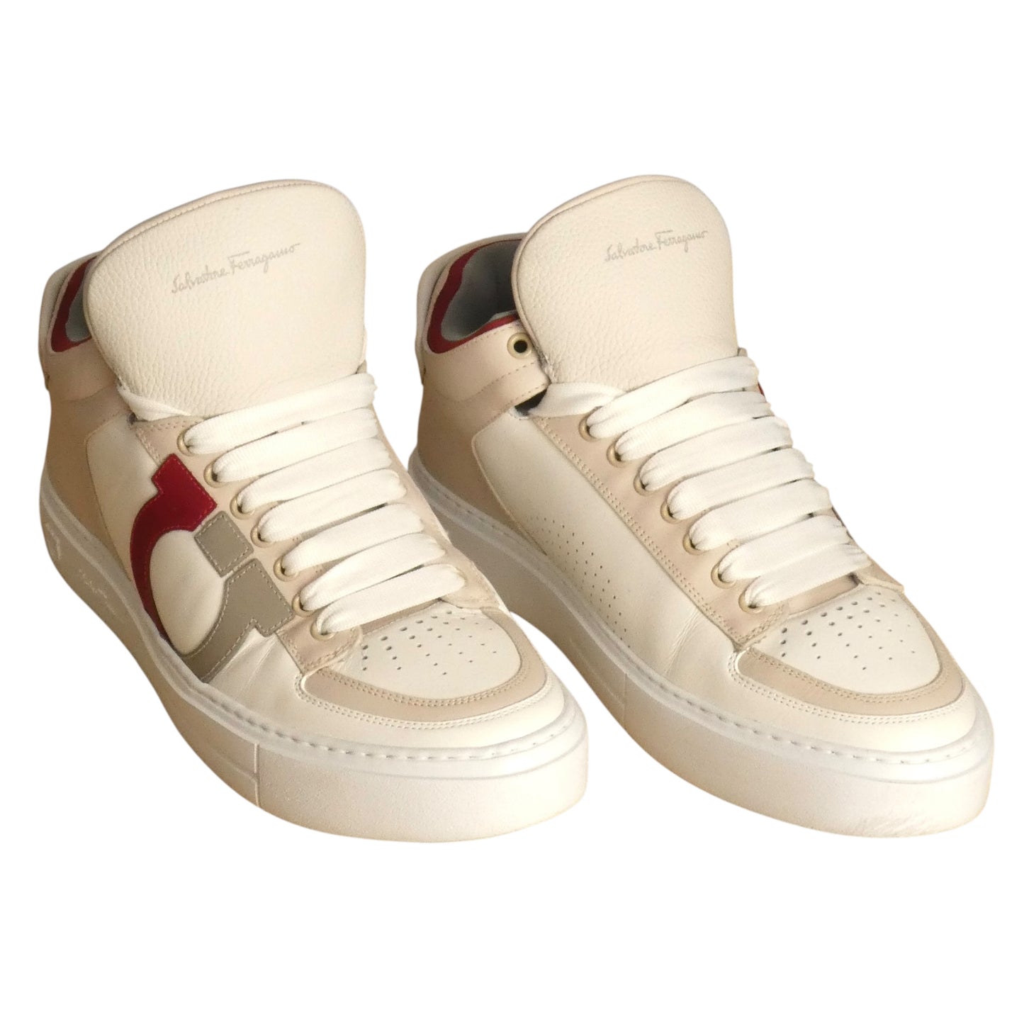 "Marvelous" Leather/Suede High Tops, Size 10.5