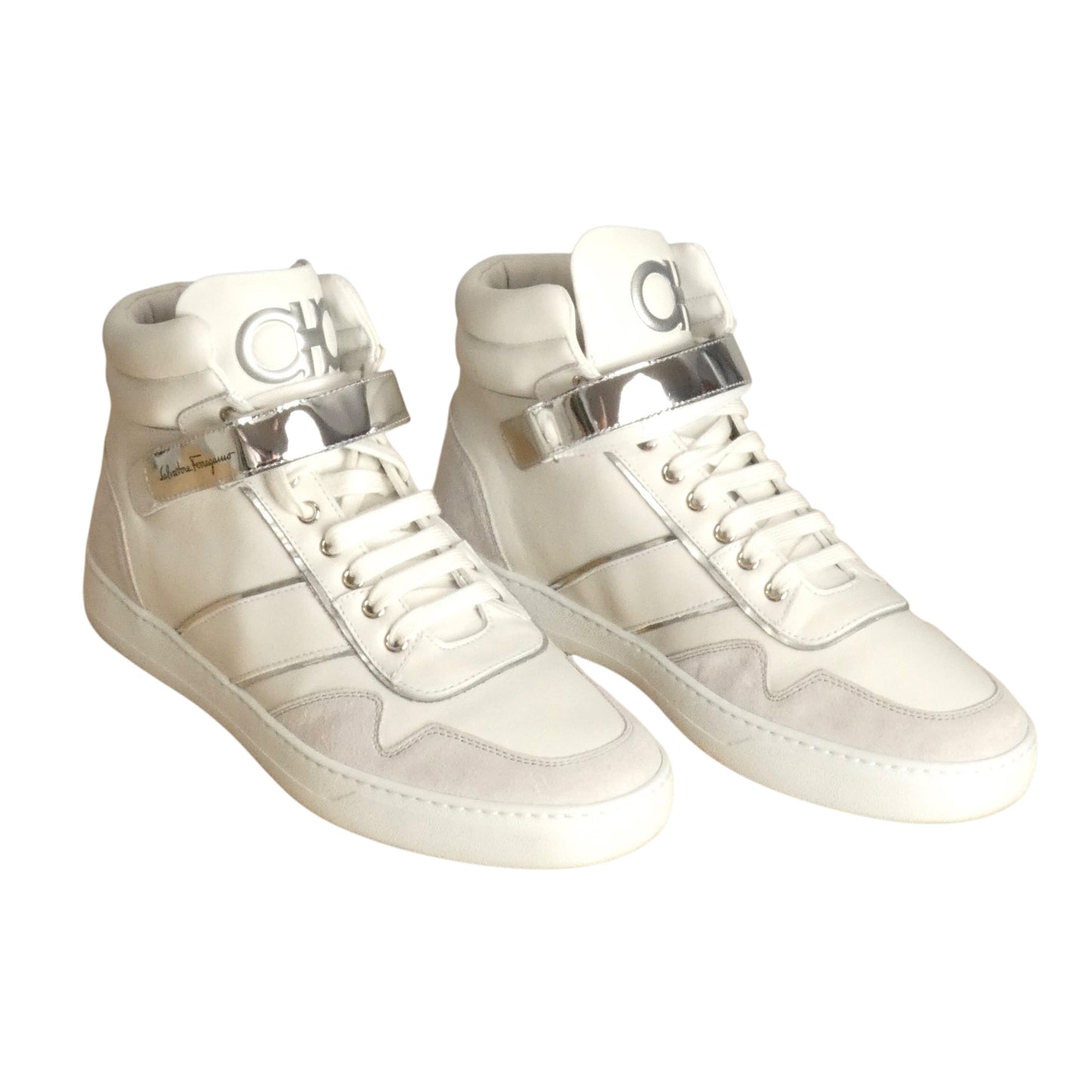 NOE Leather Hi Top Sneakers, Size US 10.5