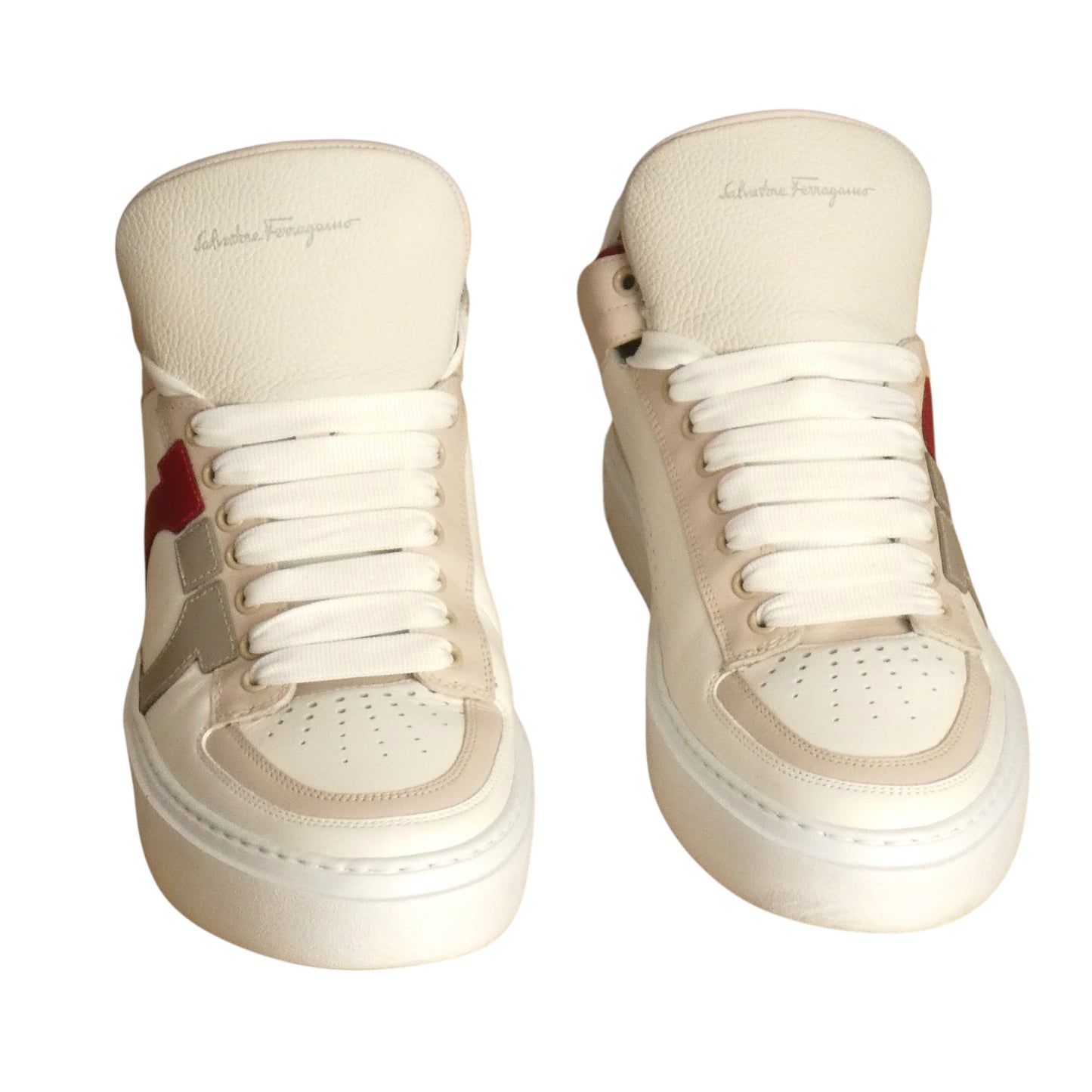 "Marvelous" Leather/Suede High Tops, Size 10.5