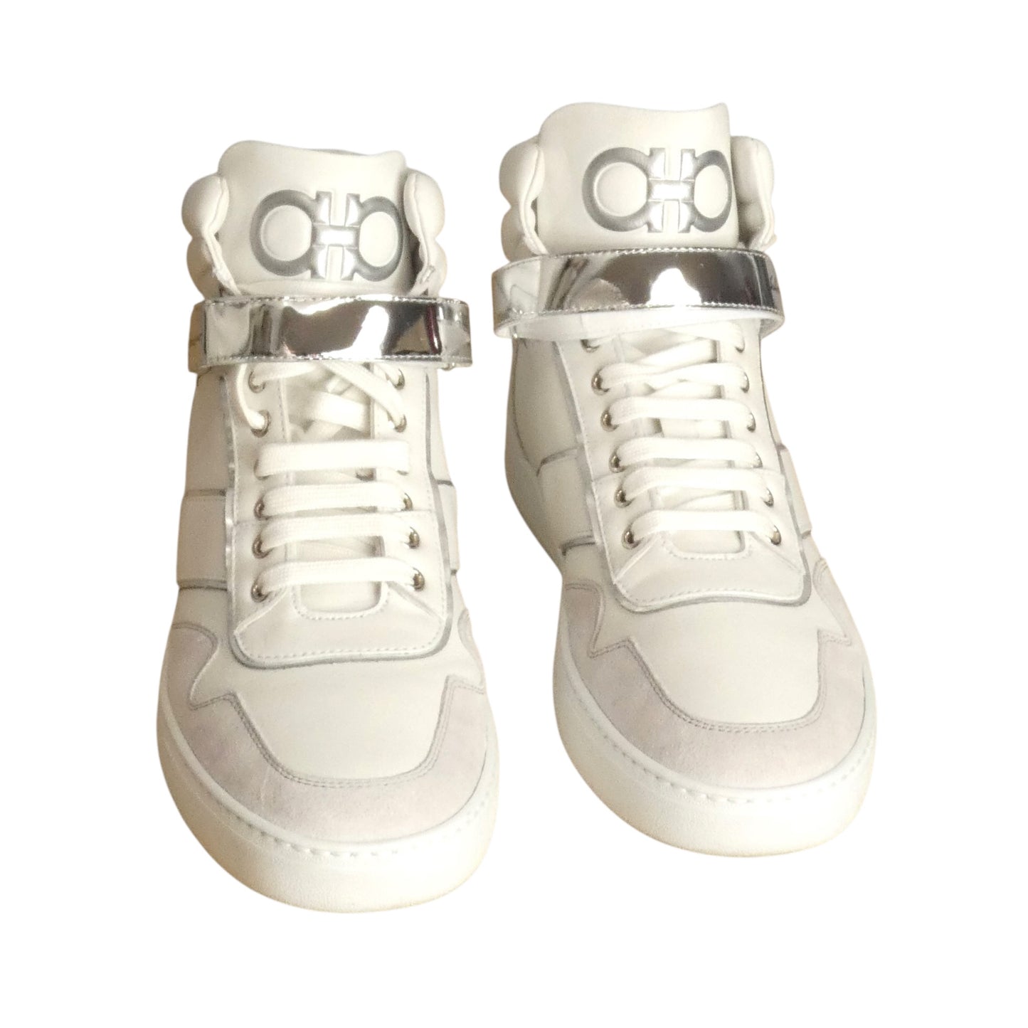 NOE Leather Hi Top Sneakers, Size US 10.5