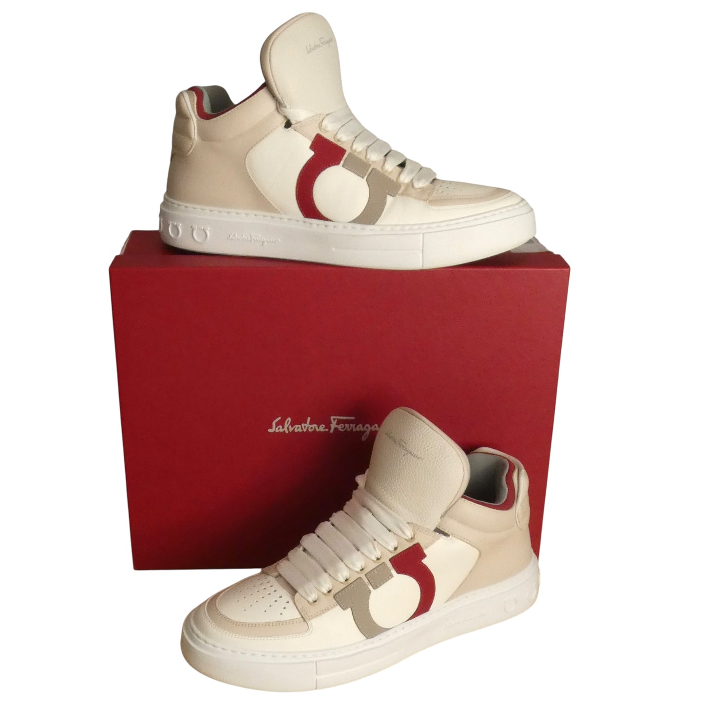 "Marvelous" Leather/Suede High Tops, Size 10.5