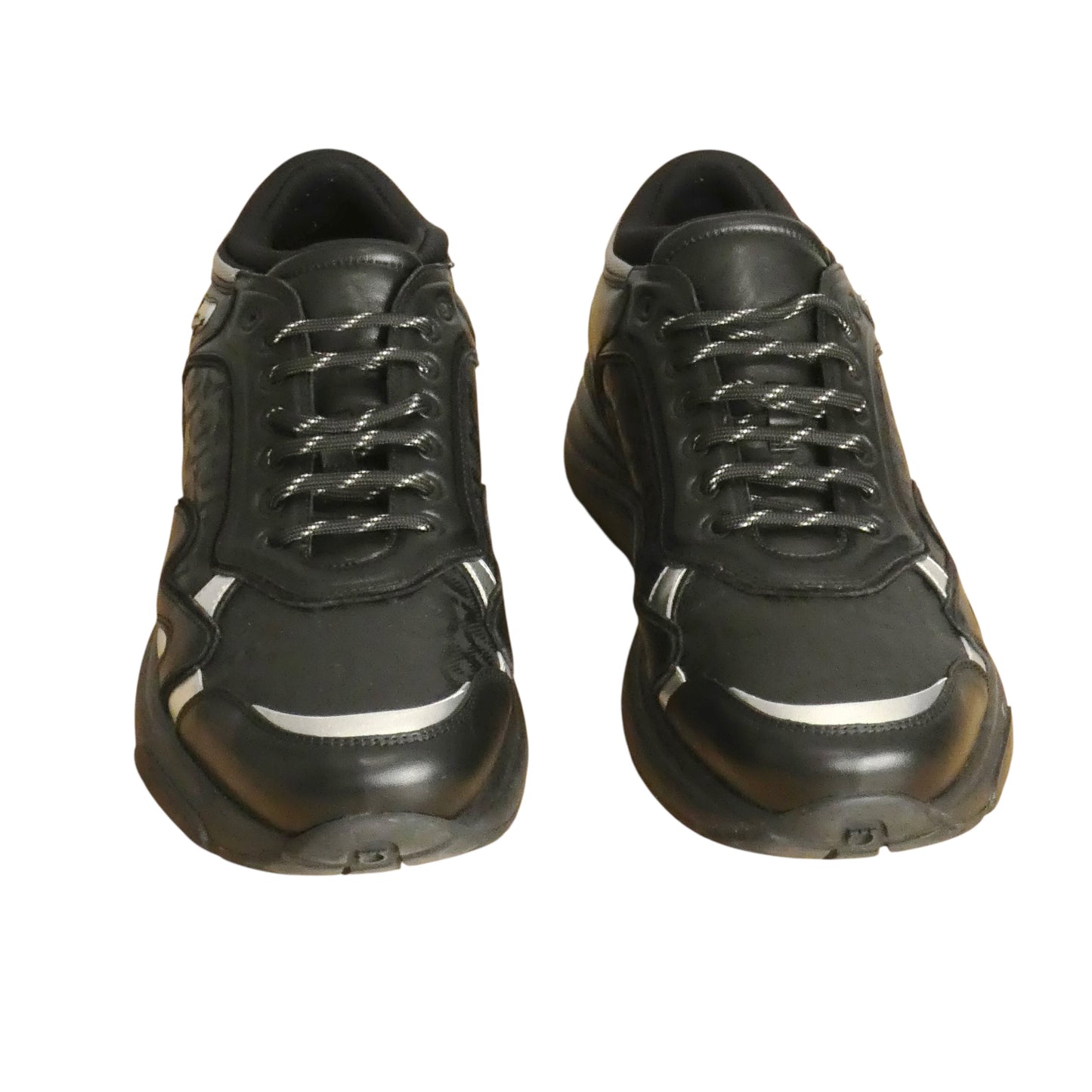 NOW Leather/Monogram Sneaker, Size 10.5