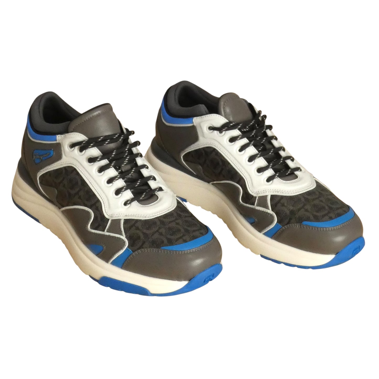 NOW Leather/Monogram Sneaker, Size 10.5