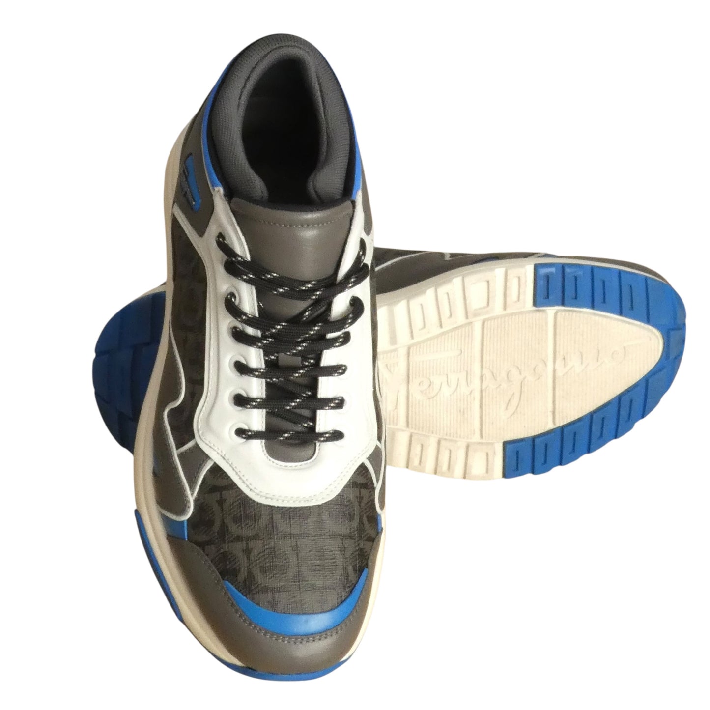 NOW Leather/Monogram Sneaker, Size 10.5