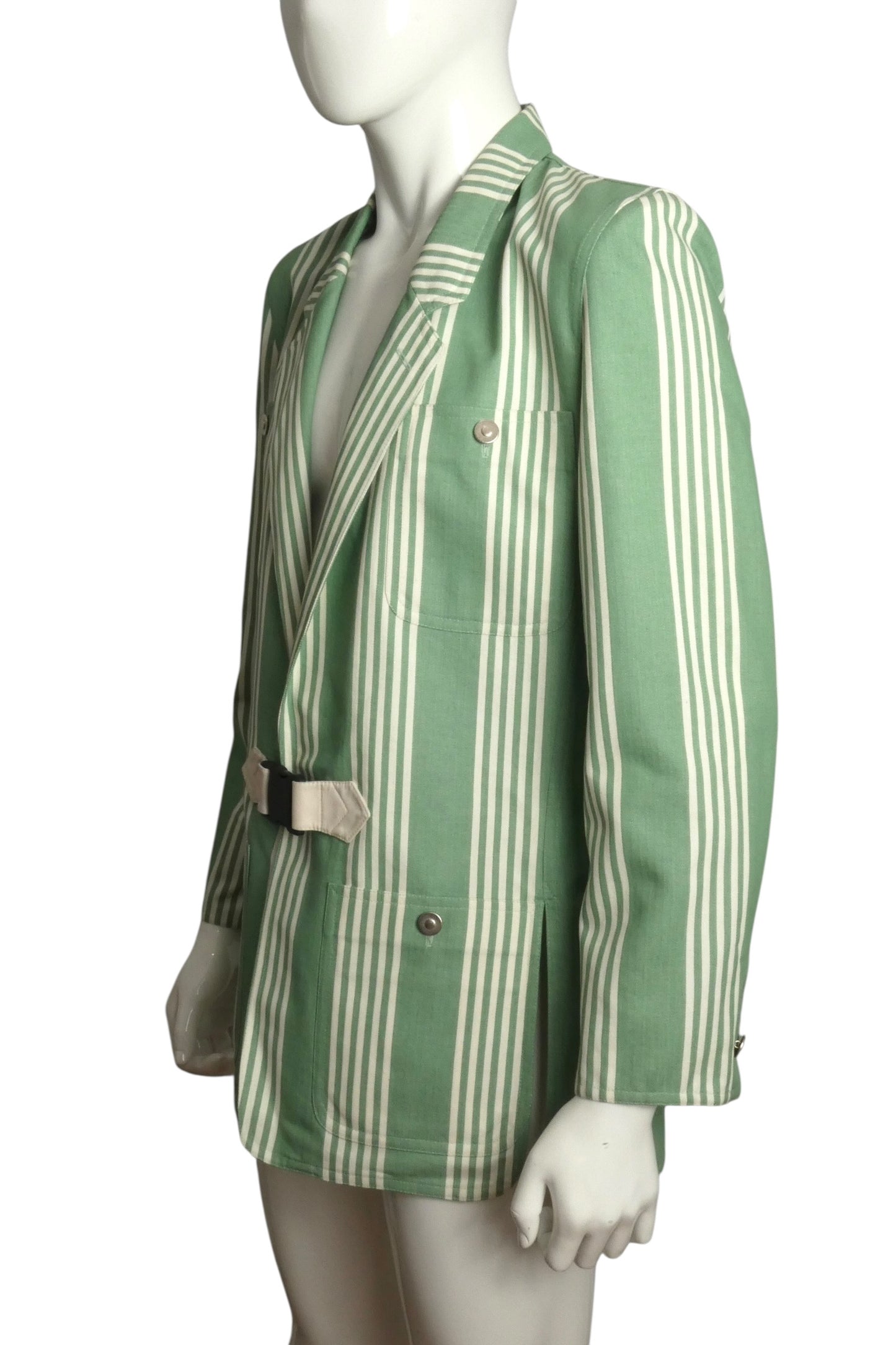 2013 Cotton Stripe Blazer, Size Large