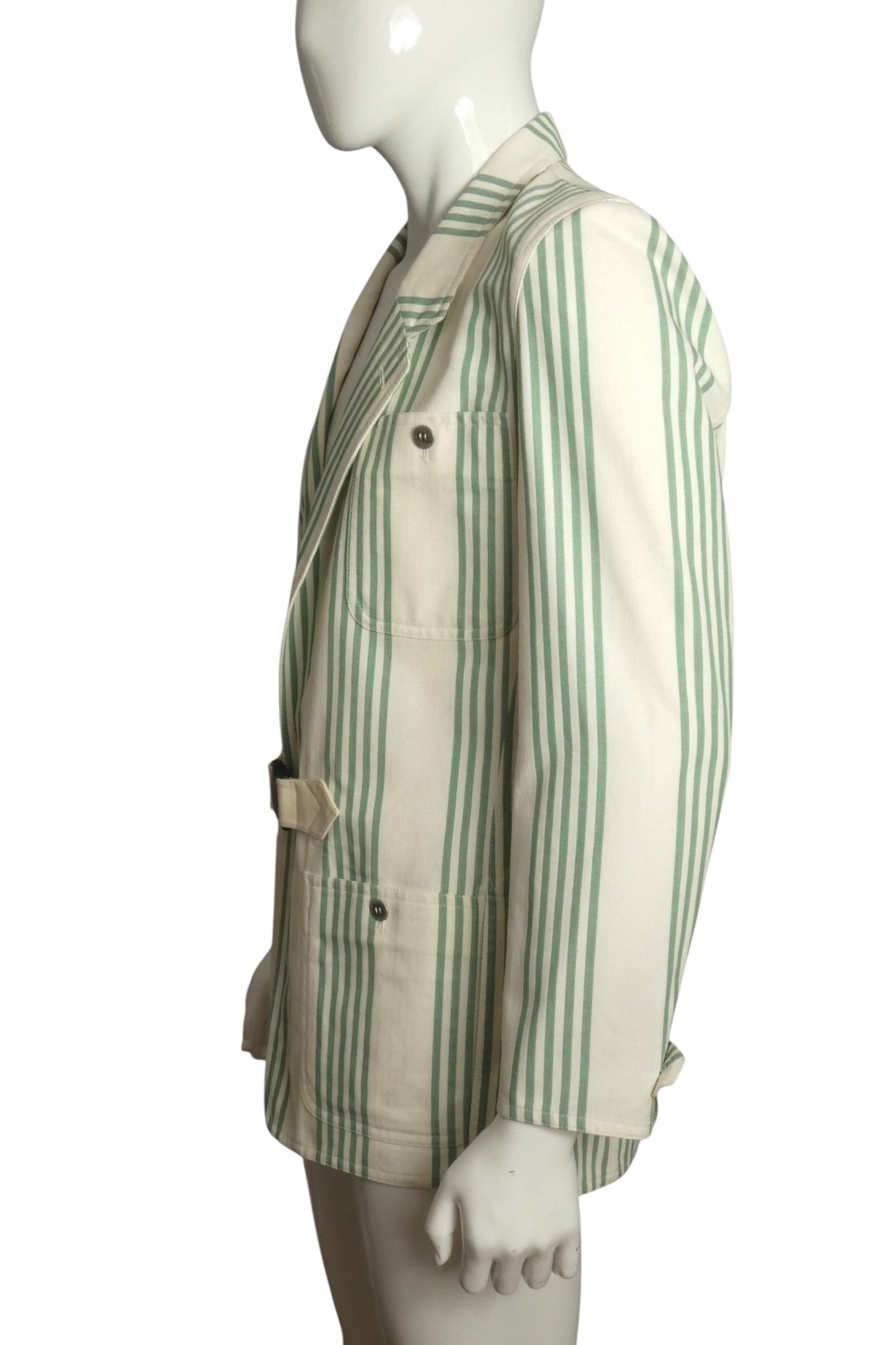 2013 Cotton Stripe Blazer, Size Large