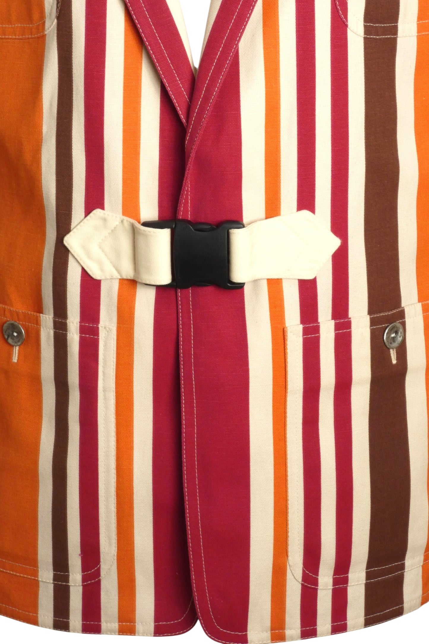 2013 Cotton Stripe Blazer, Size Large
