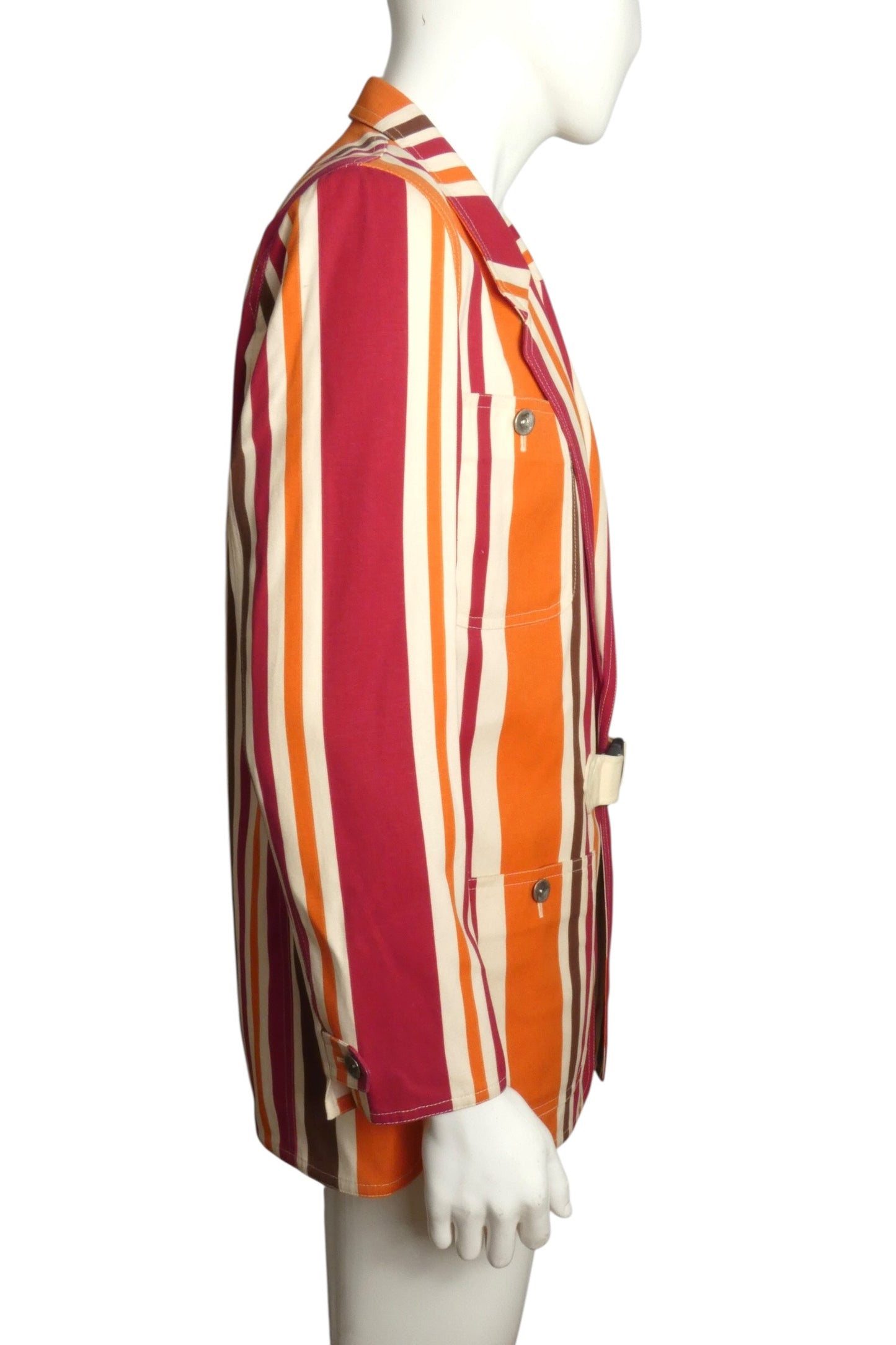 2013 Cotton Stripe Blazer, Size Large