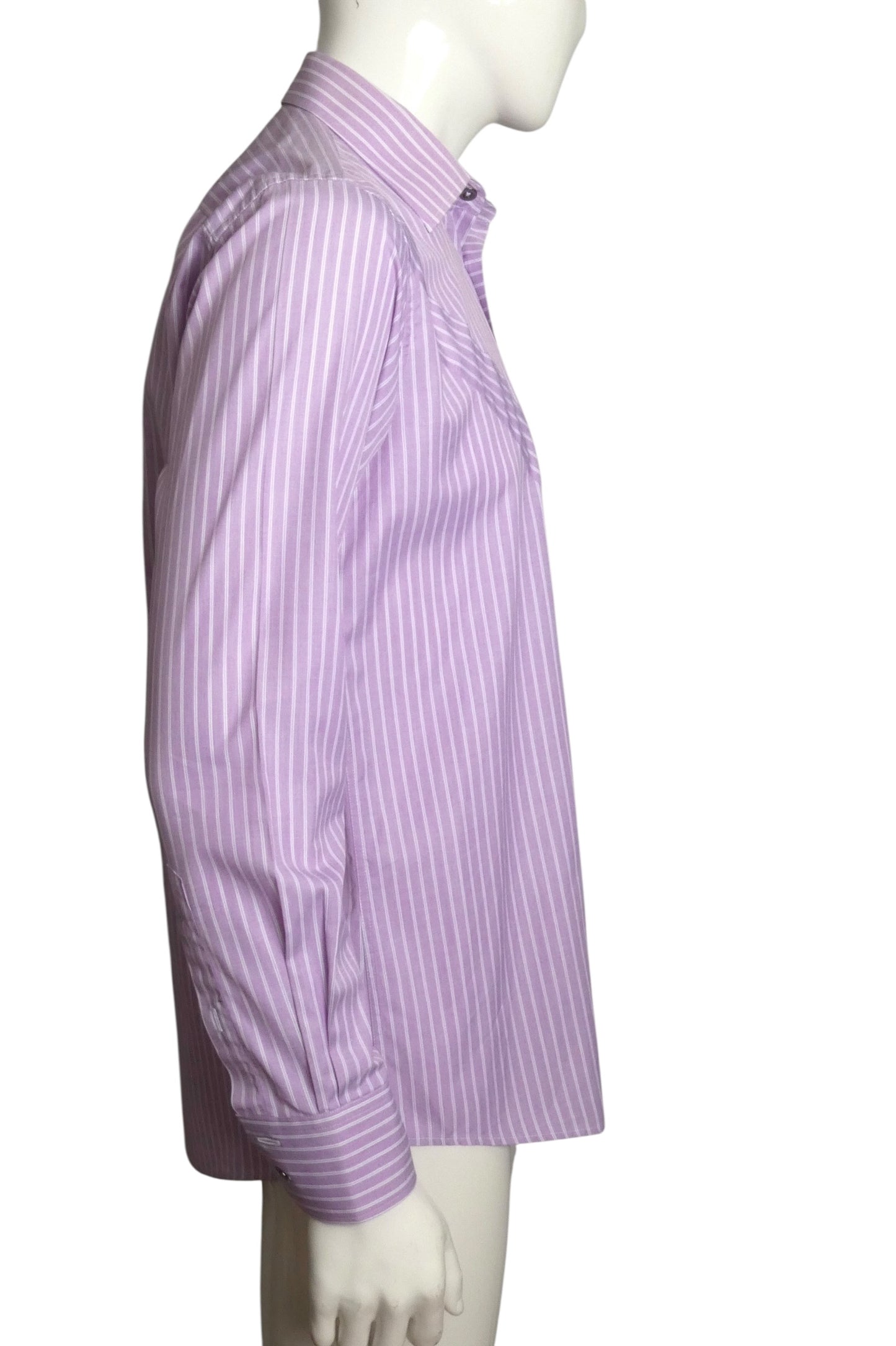 1997 Cotton Stripe Dress Shirt, Size-Large