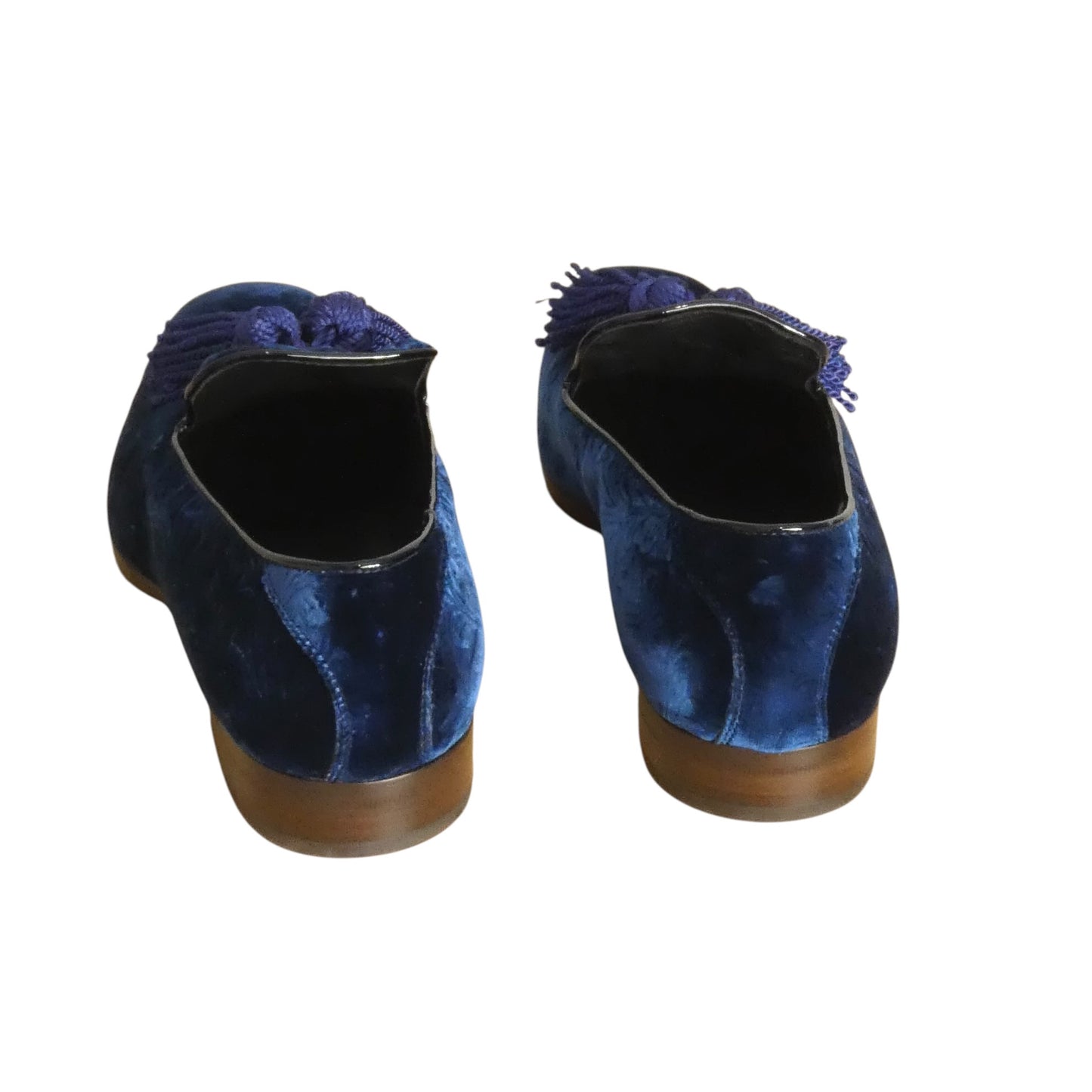 Velvet Tassel Loafers, Size 43.5