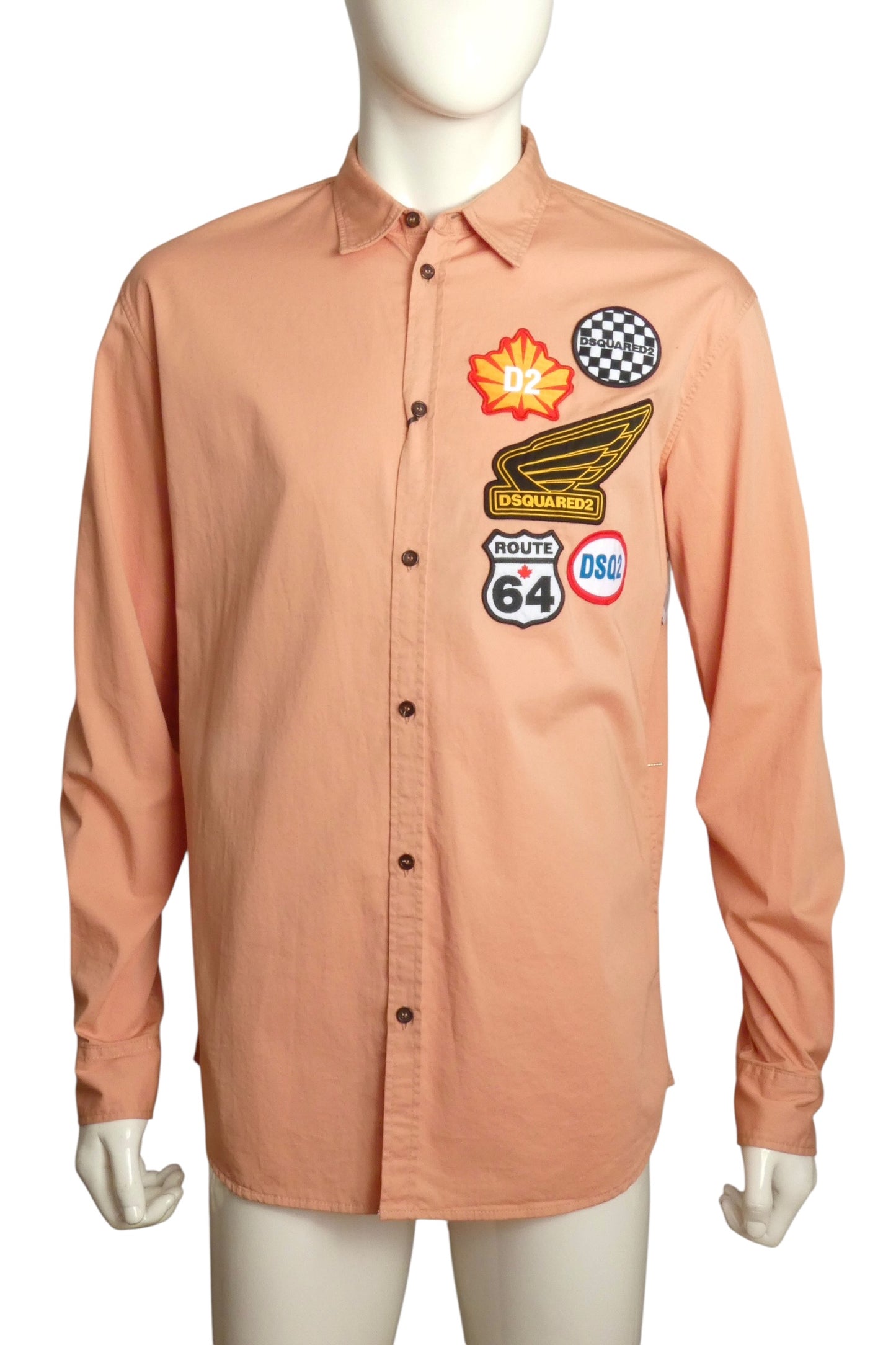 NWT Peach Cotton Patch Shirt, Size-XLarge
