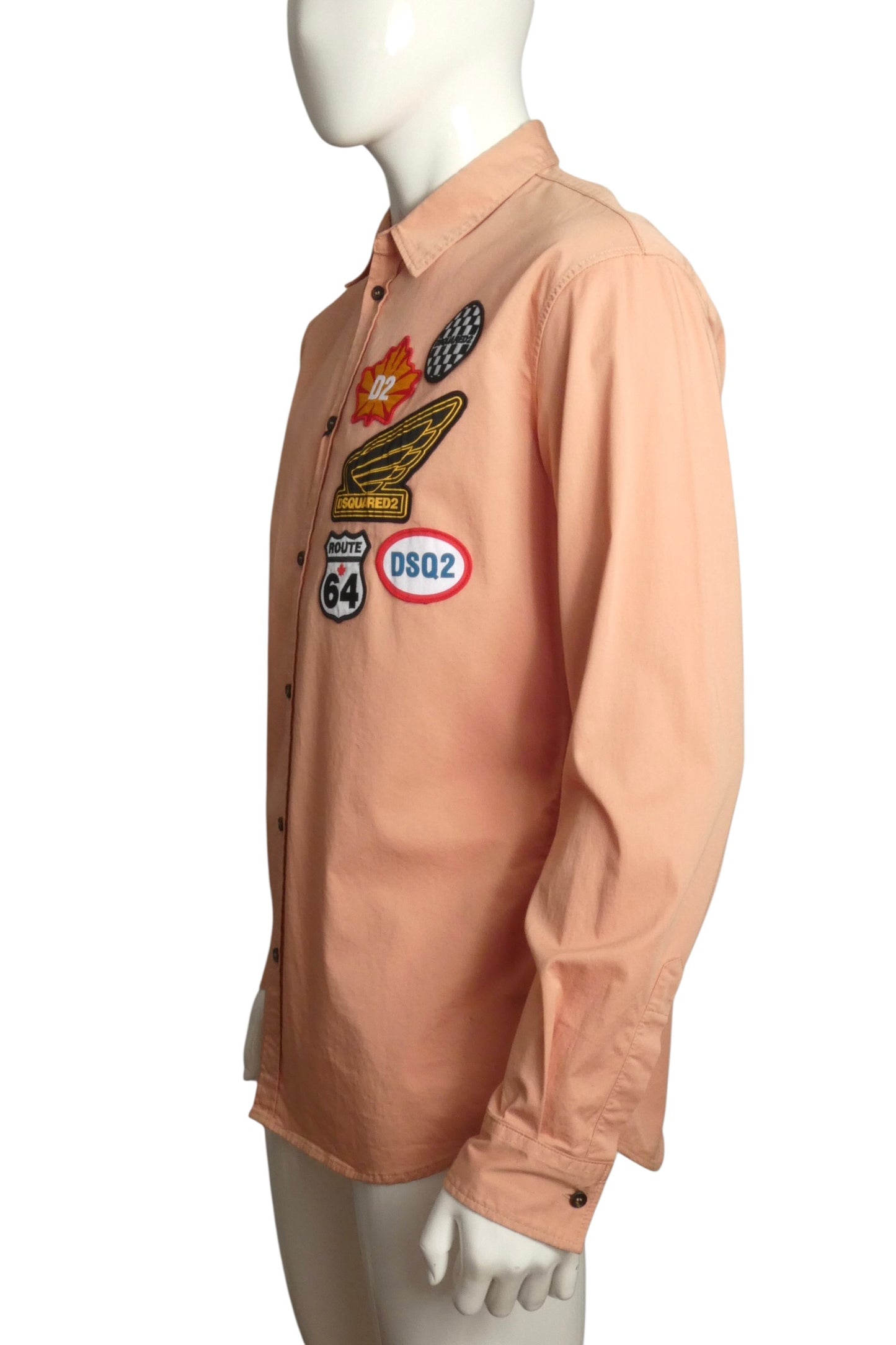 NWT Peach Cotton Patch Shirt, Size-XLarge