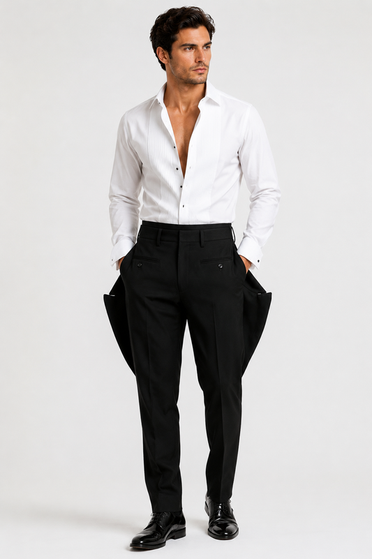2023 Structured Wool Pants, Waist-32