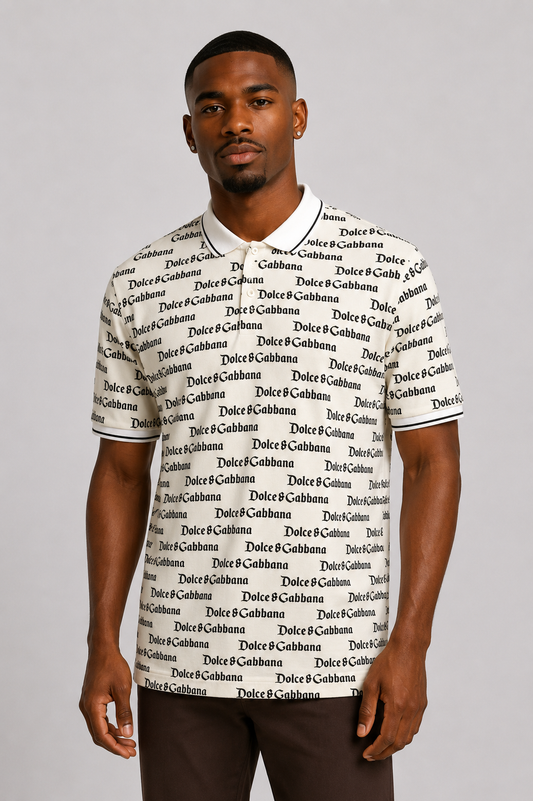 ALEXANDER MCQUEEN - NWT Cotton Logo Polo Shirt, Size-Large