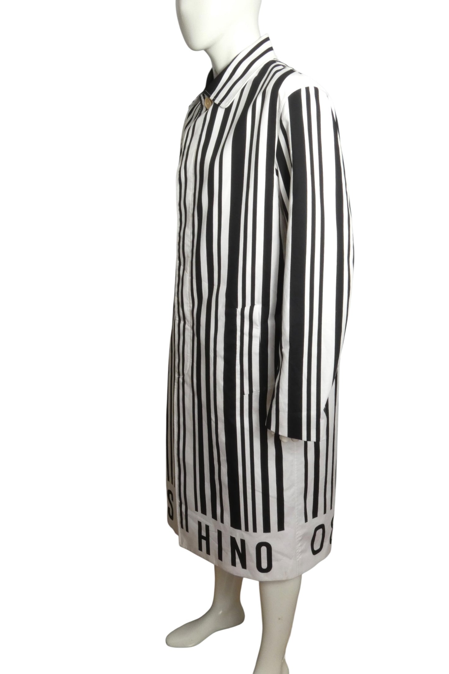2024 NWT Anniversary Cotton Bar Code Coat, Size-XLarge