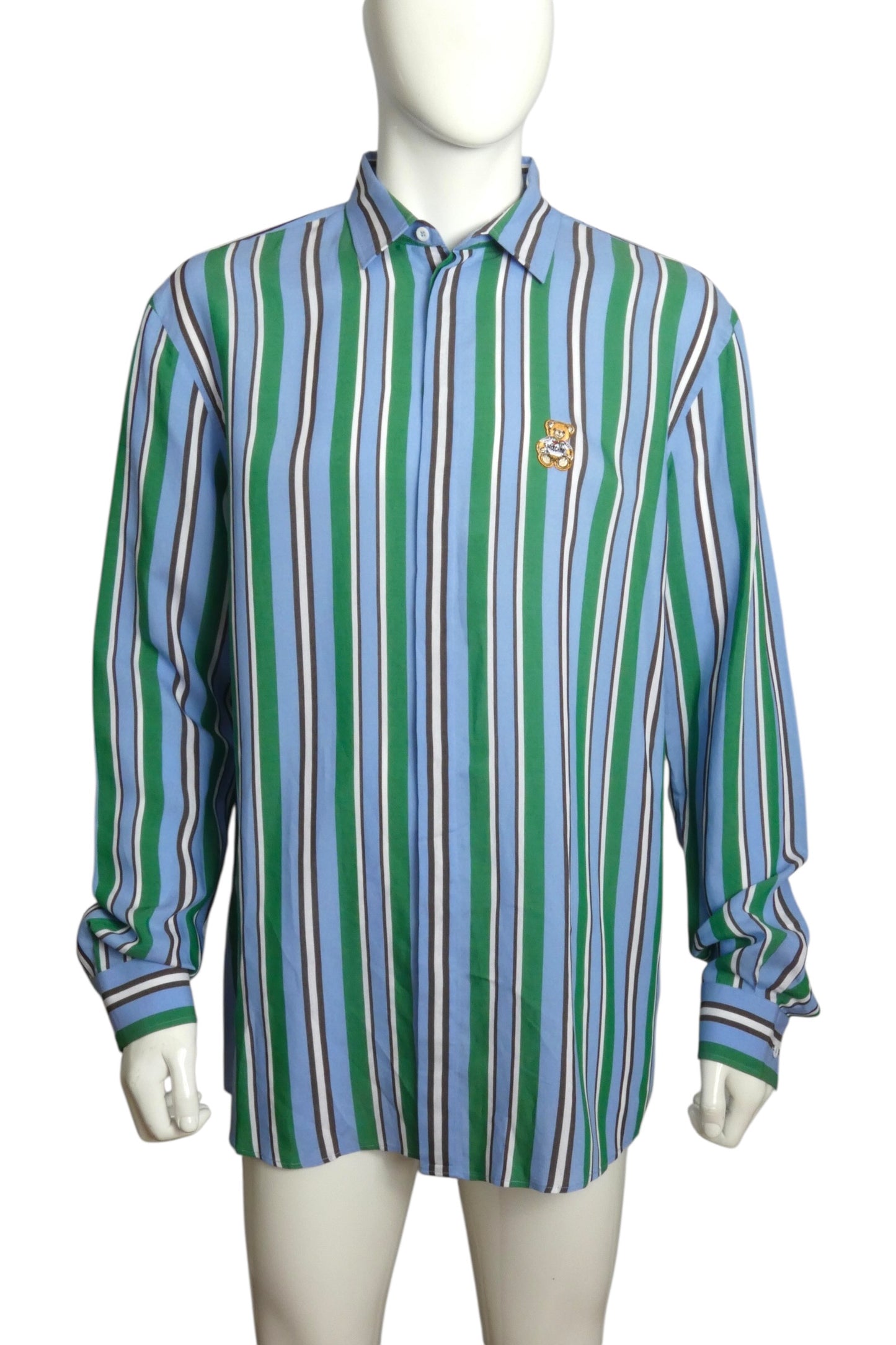 2024 NWT Rayon Stripe Shirt, Size-XLarge