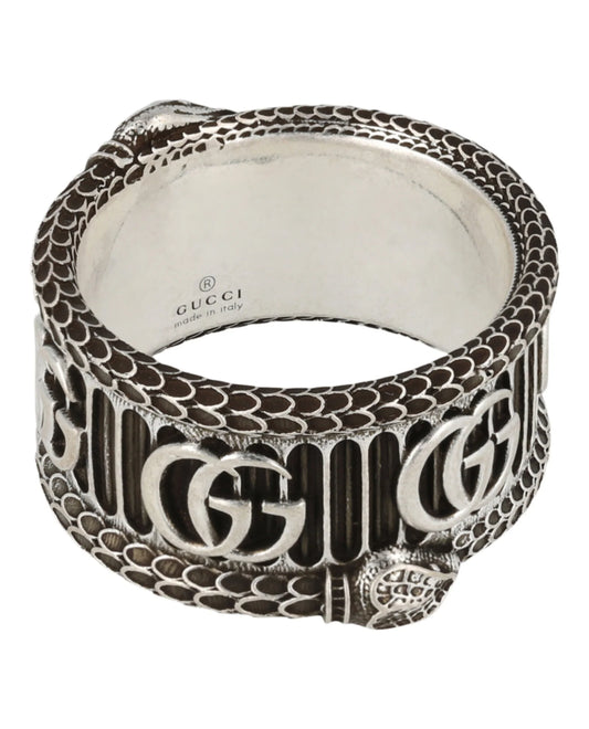 GUCCI- Marmont Sterling Snake Ring, Gucci Size-23