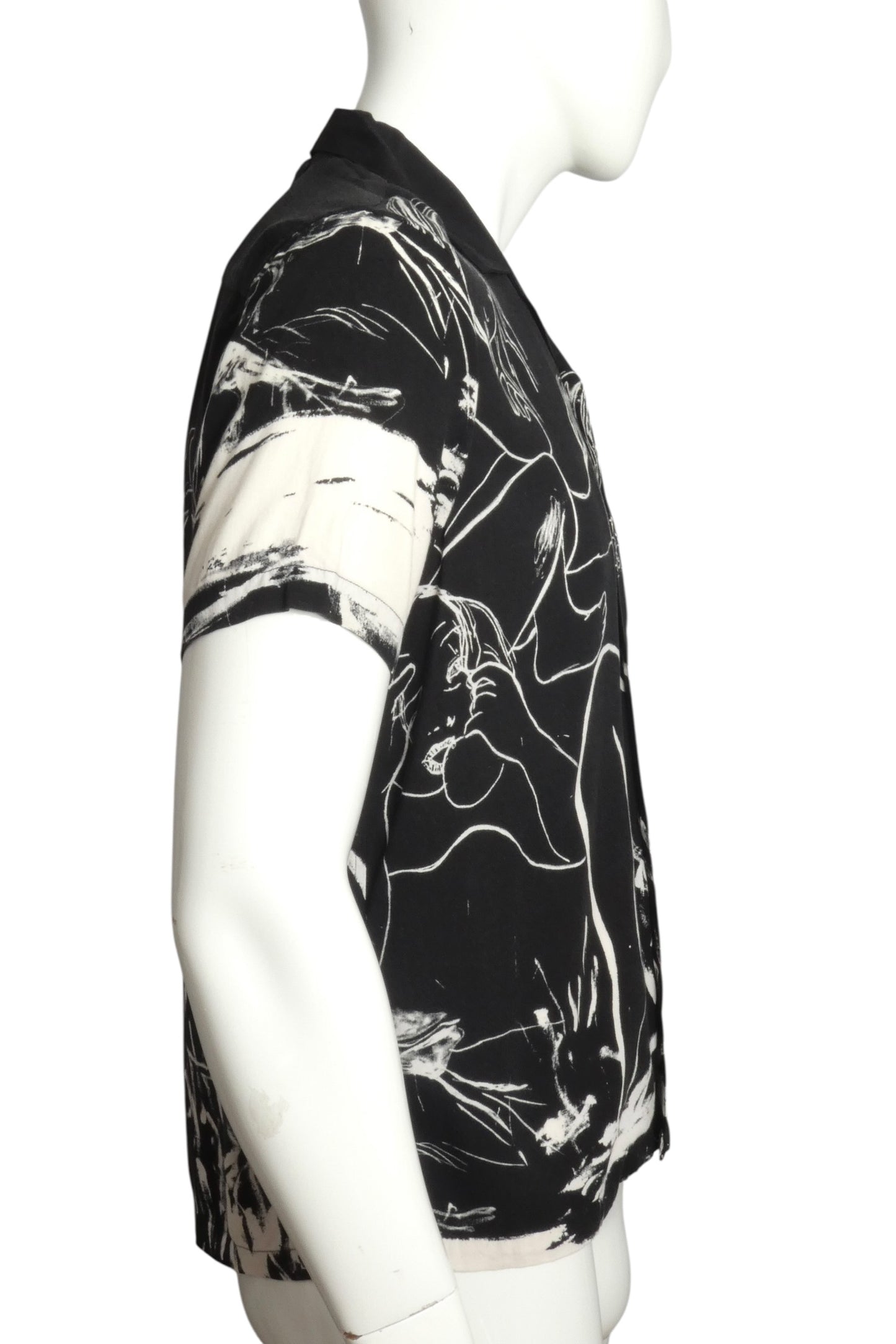 2019 Rita Ackermann Rayon Shirt, Size-Small
