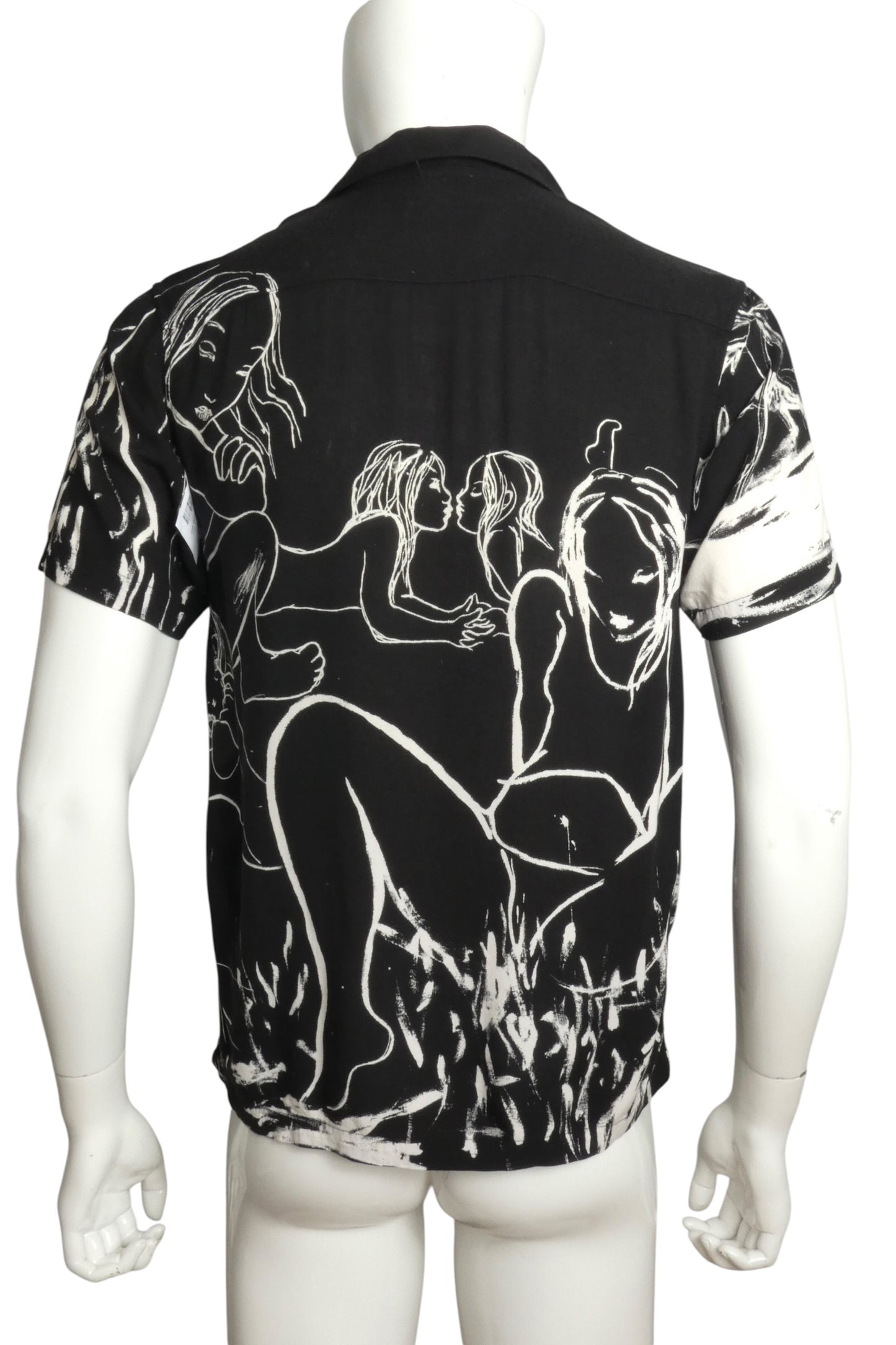 2019 Rita Ackermann Rayon Shirt, Size-Small