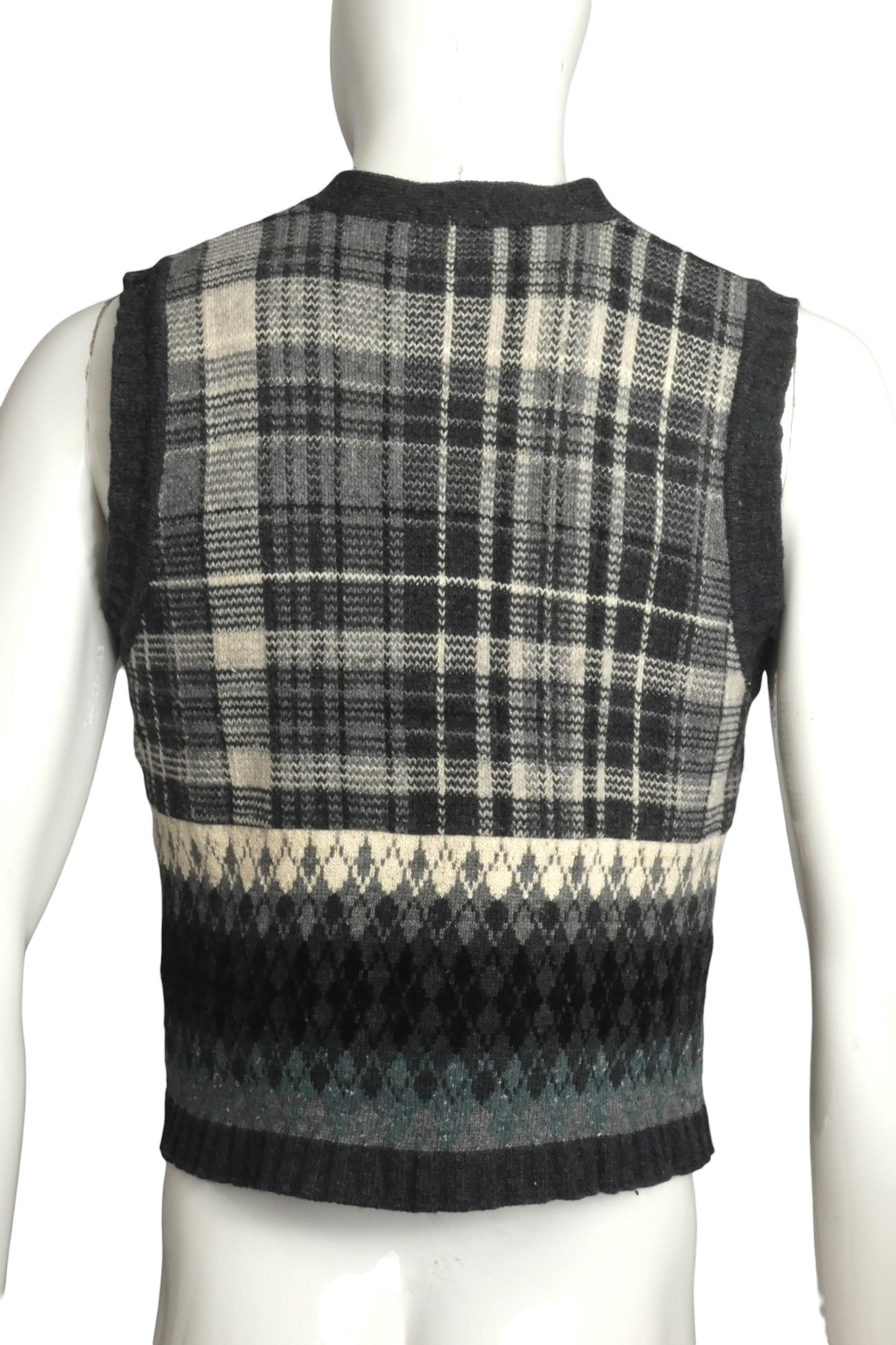 1980s Wool Sweater Vest, Size-Medium