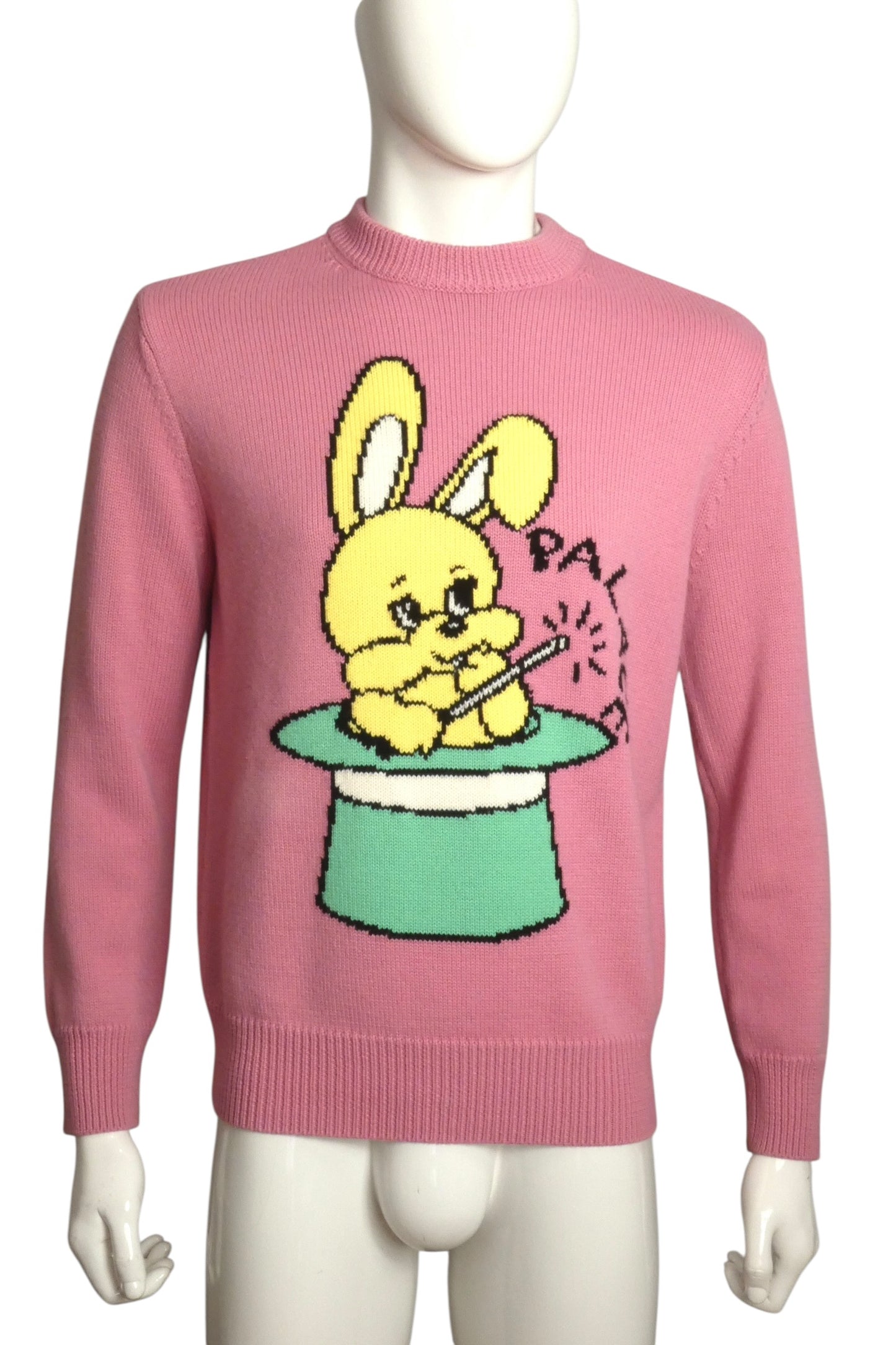 2025 Pink Wool "Hat Trick" Sweater, Size-Medium