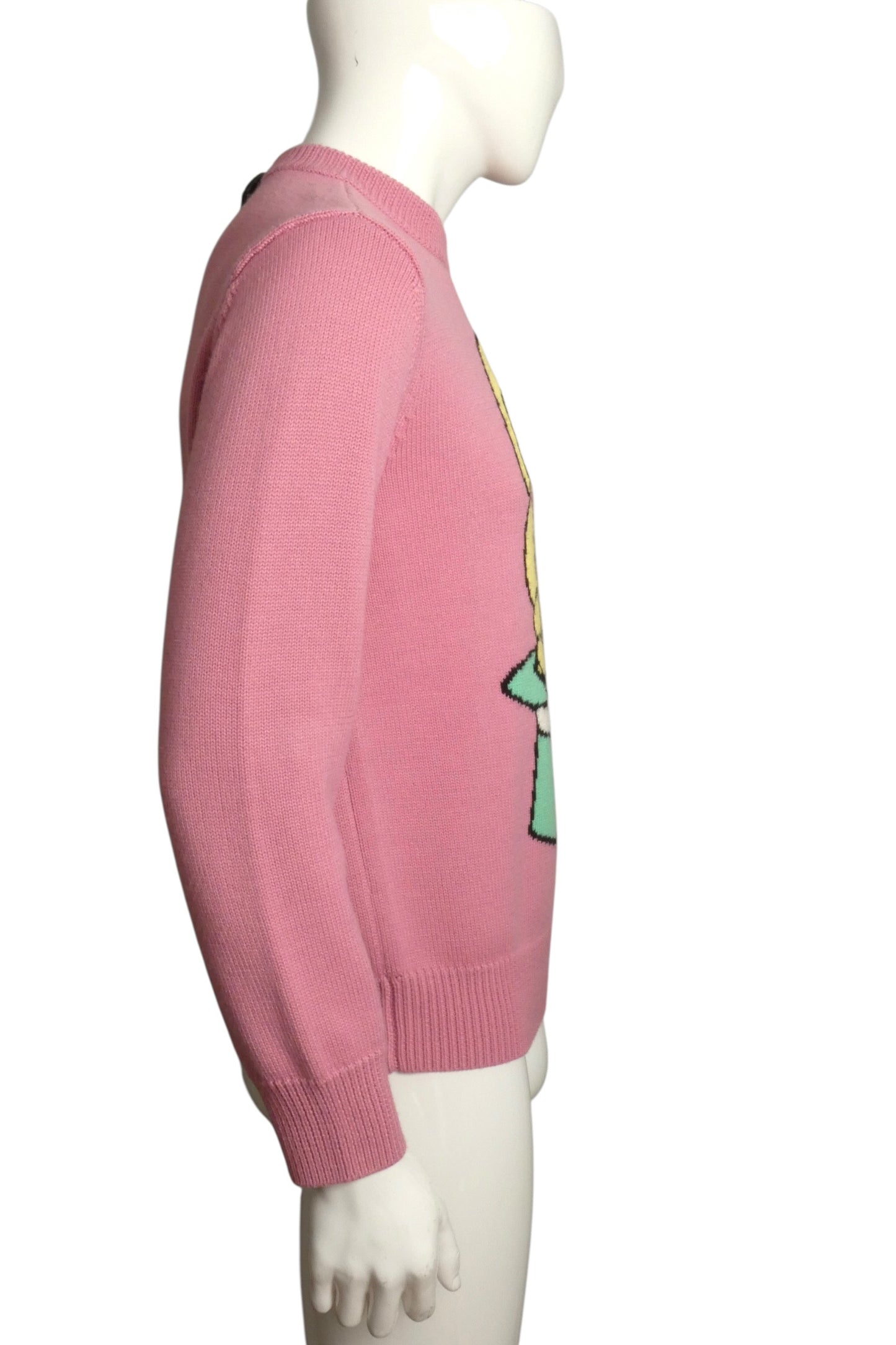 2025 Pink Wool "Hat Trick" Sweater, Size-Medium