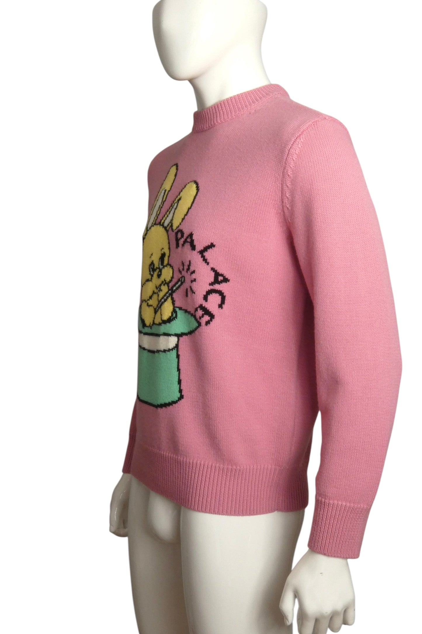 2025 Pink Wool "Hat Trick" Sweater, Size-Medium