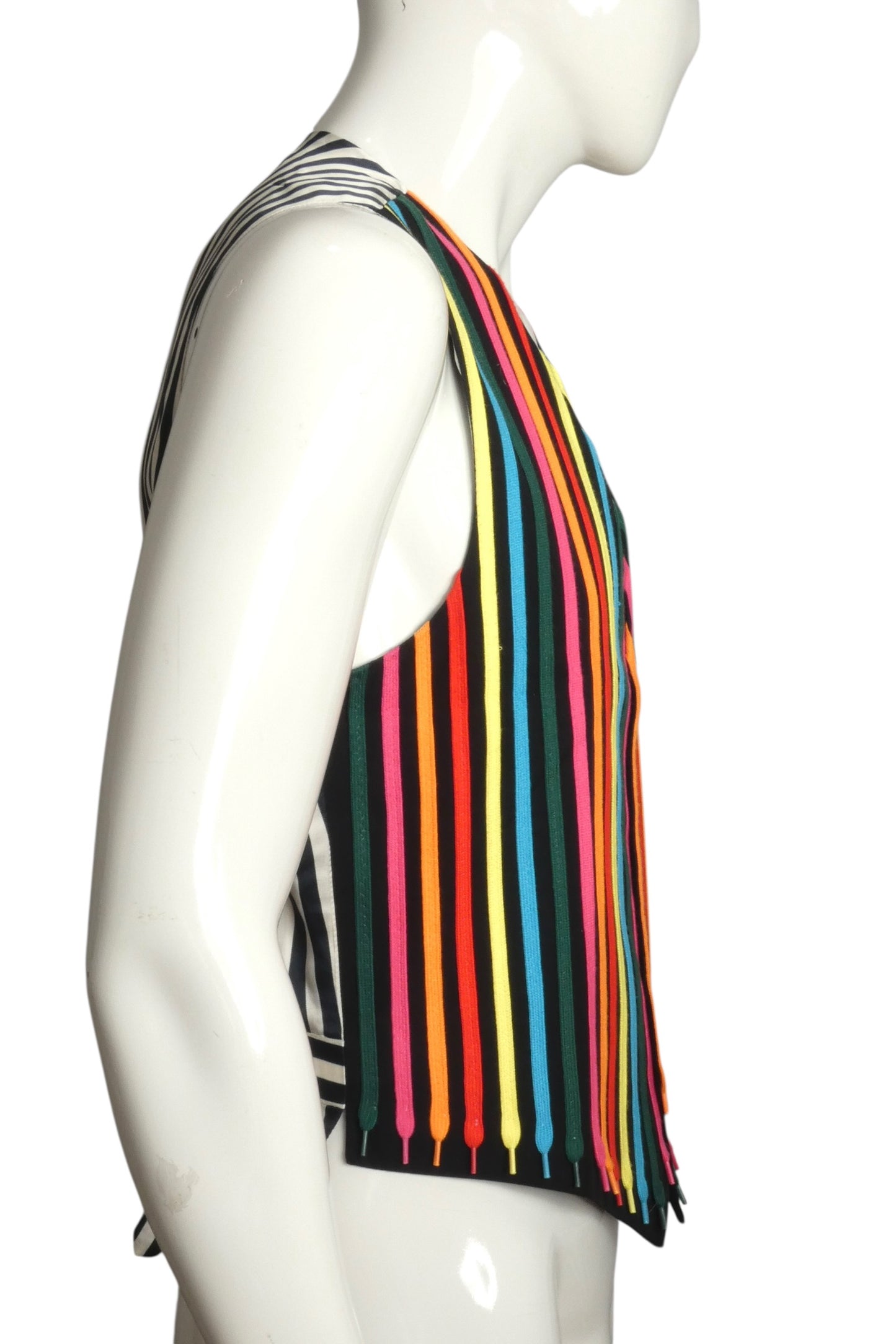1994 Multi Color Shoe String Vest, Size-Large