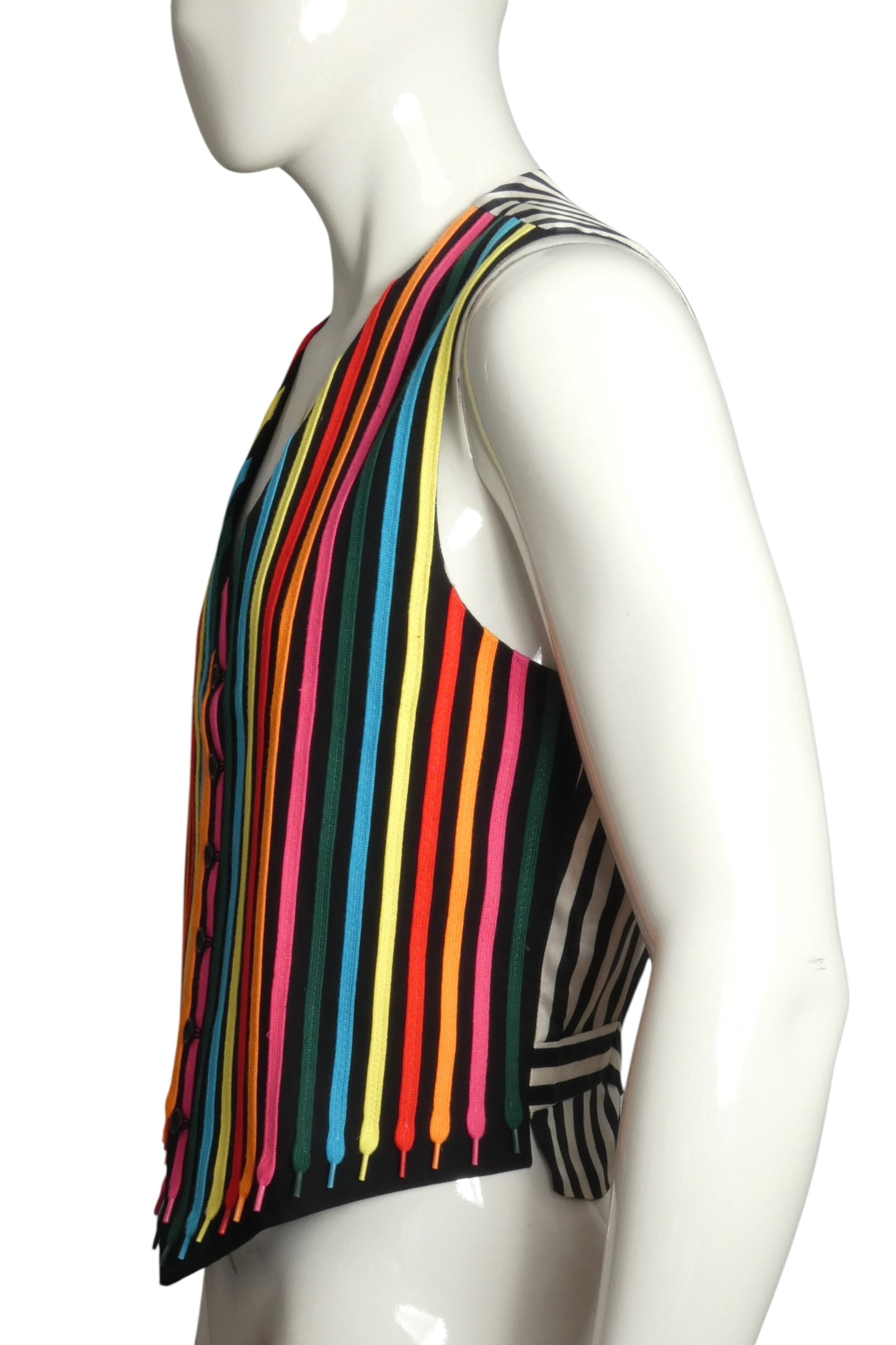 1994 Multi Color Shoe String Vest, Size-Large