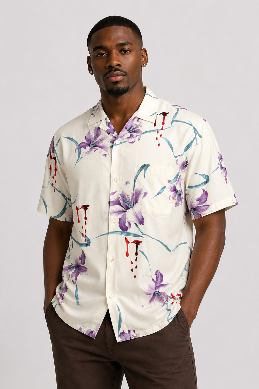 2026 NWT AOI Rayon Shirt, Size-Medium