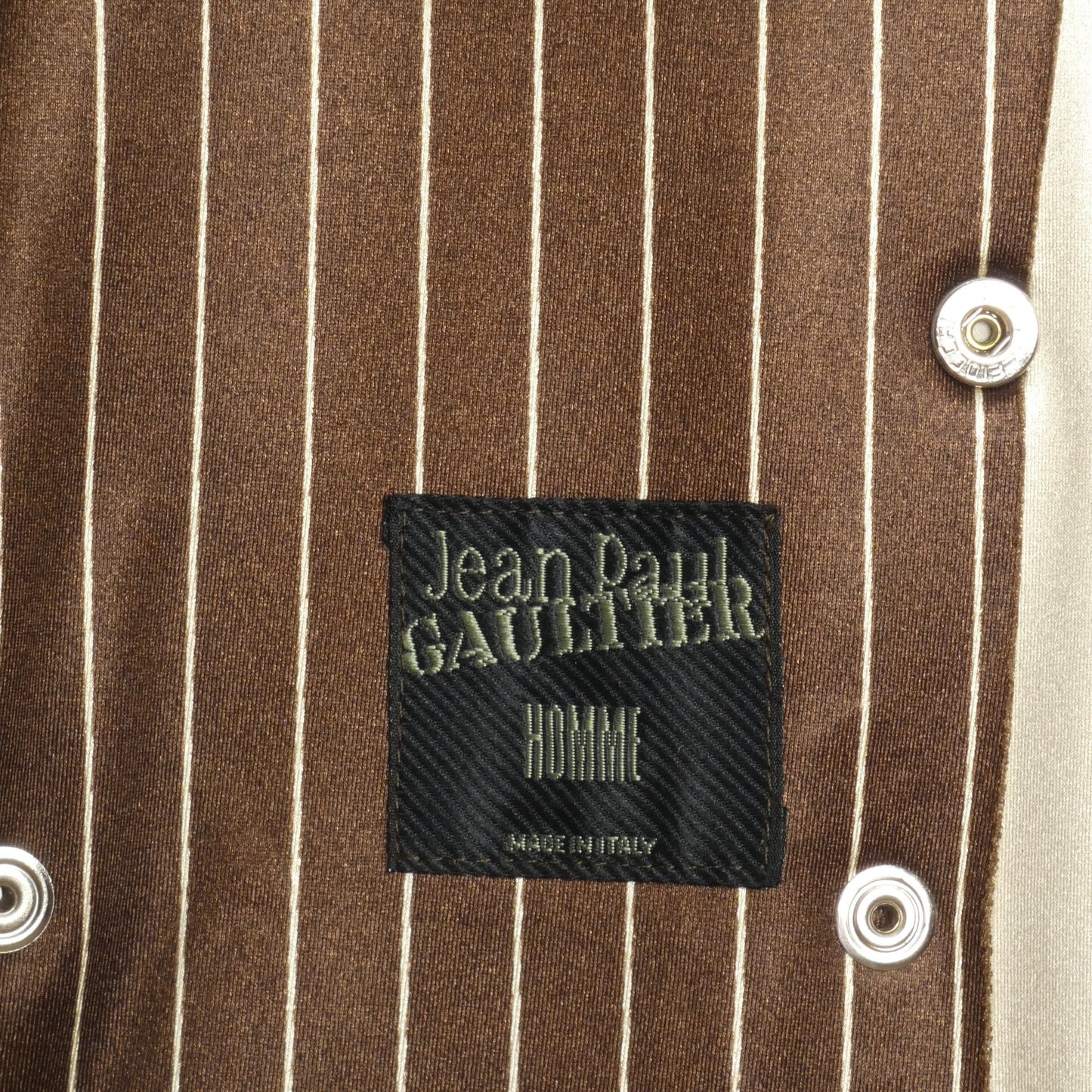 1996 Brown Striped Knit Blazer, Size-Medium