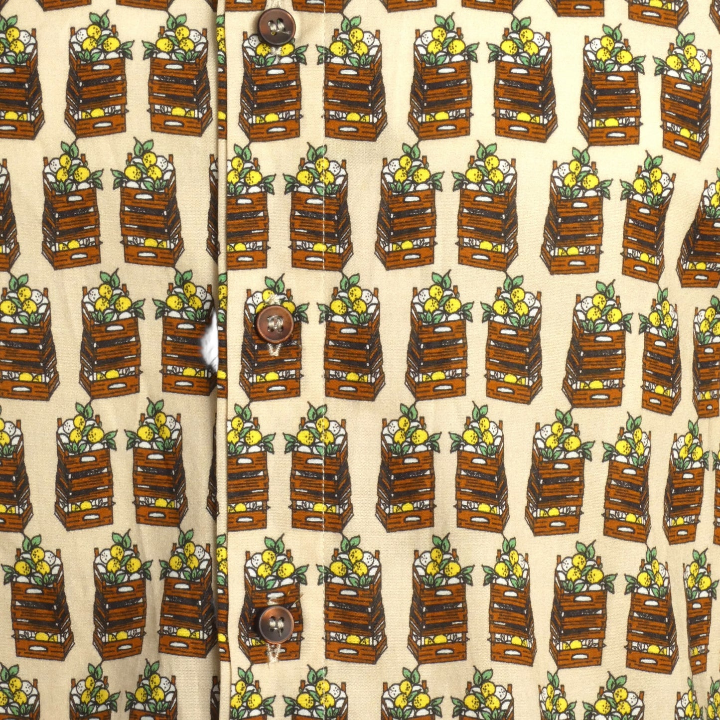 NWT Lemon Crate Printed Cotton Shirt, Size-Medium
