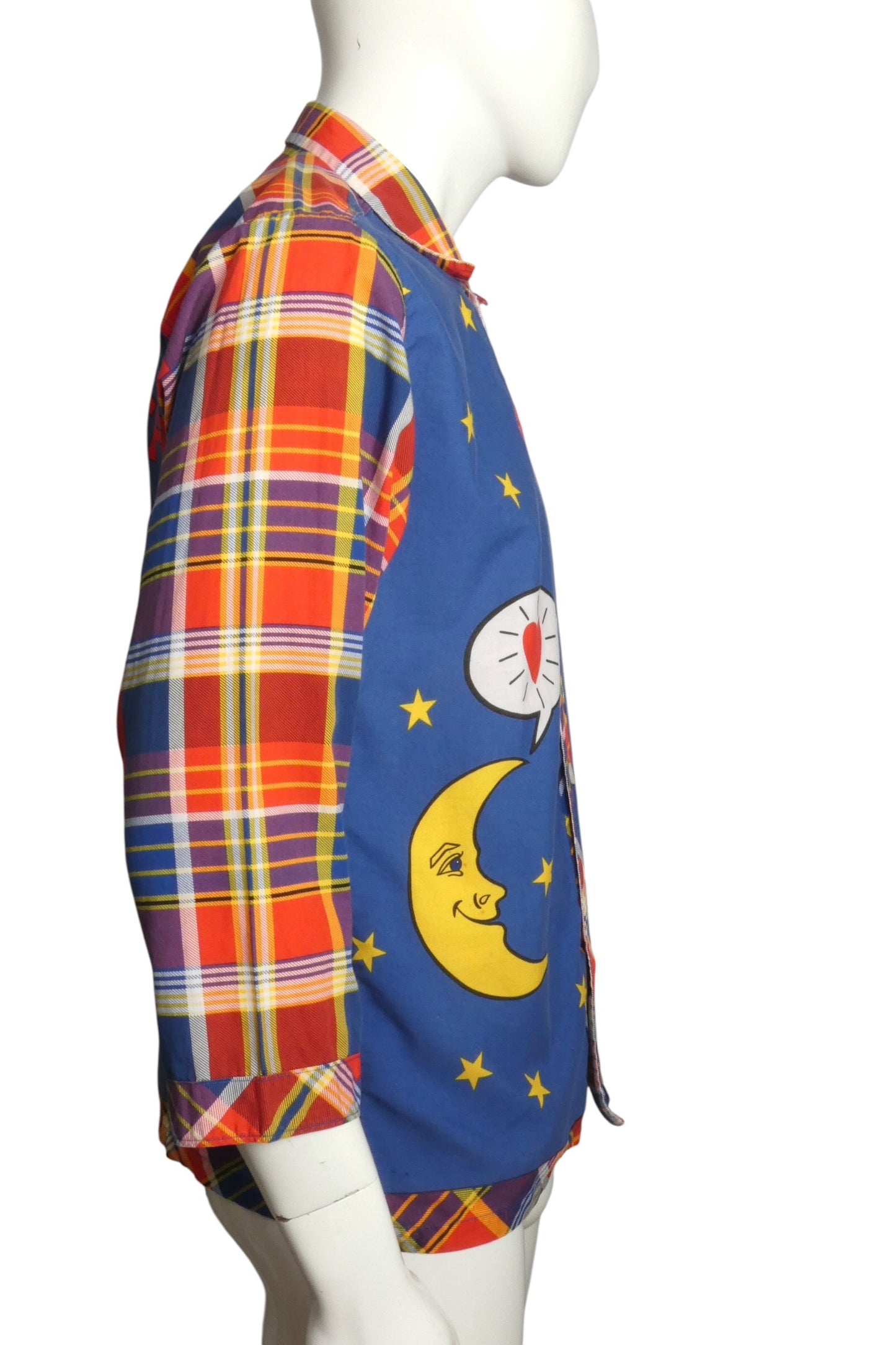 1990s Cotton Novelty Pajama Shirt, Size-Medium