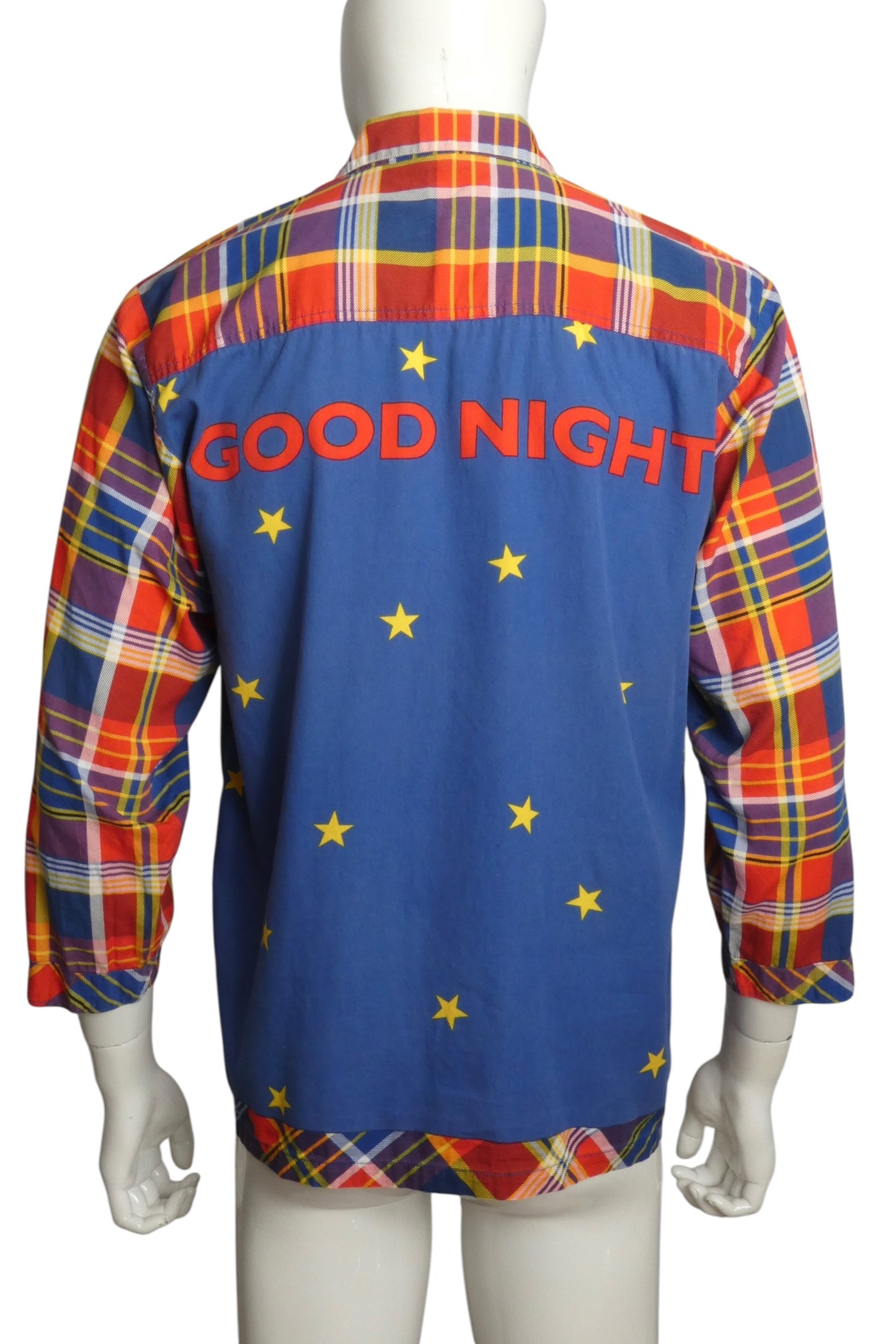1990s Cotton Novelty Pajama Shirt, Size-Medium