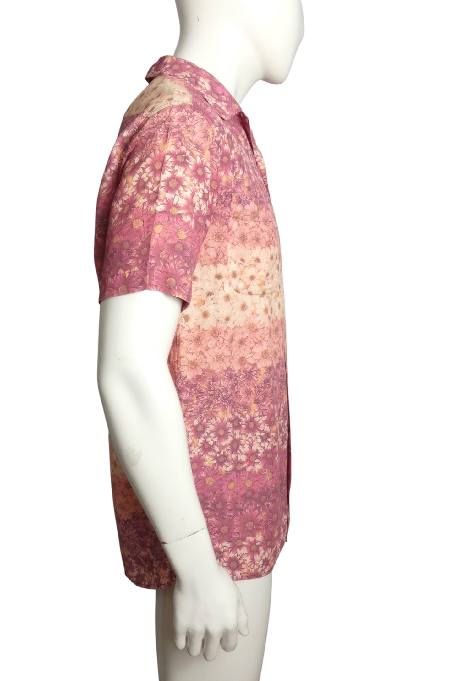1990s Floral Rayon Shirt, Size Large