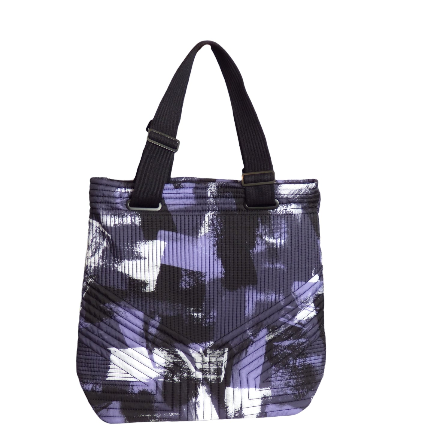 Y-3 NWT 2023 Purple & Black Quilted Nylon Tote